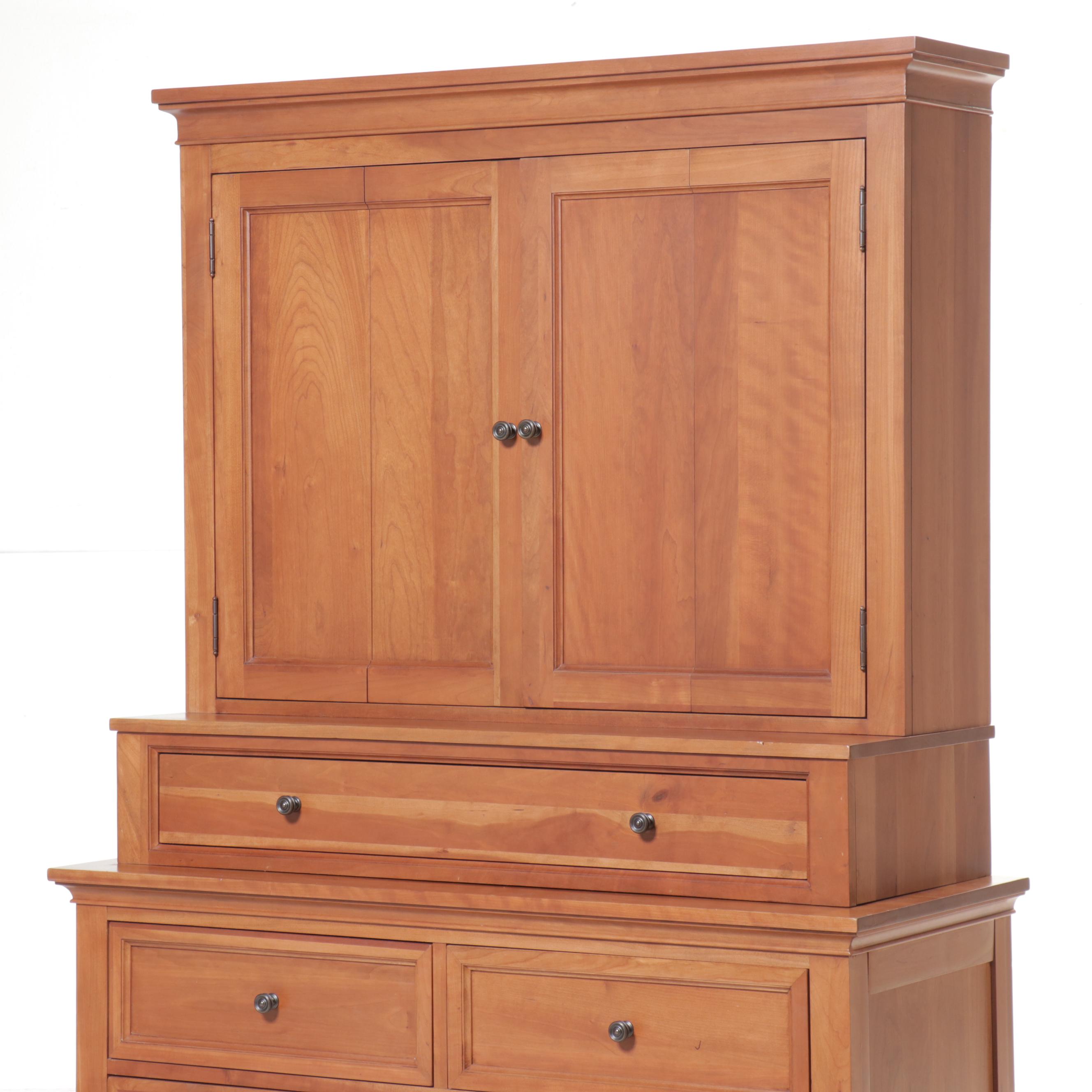 Ethan Allen "American Artisan" Maple Entertainment Armoire