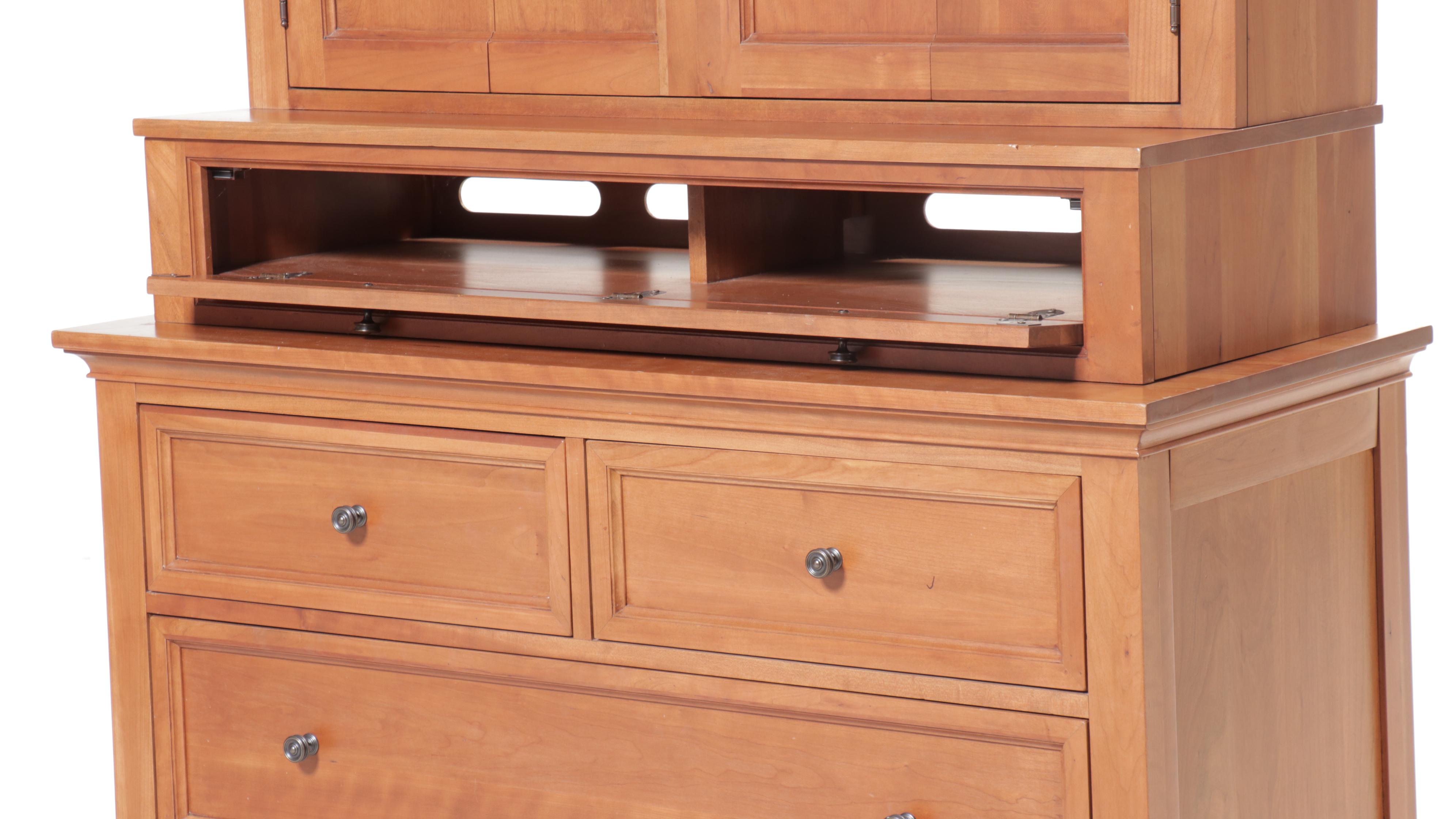 Ethan Allen "American Artisan" Maple Entertainment Armoire