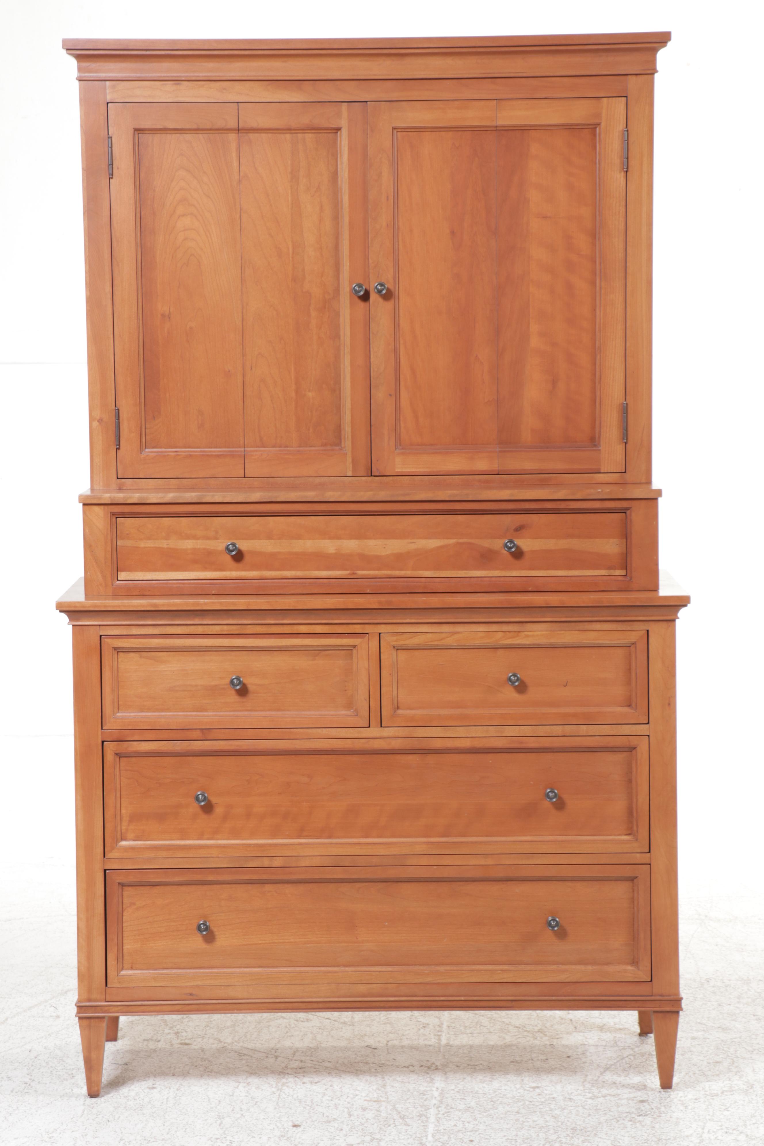 Ethan Allen "American Artisan" Maple Entertainment Armoire