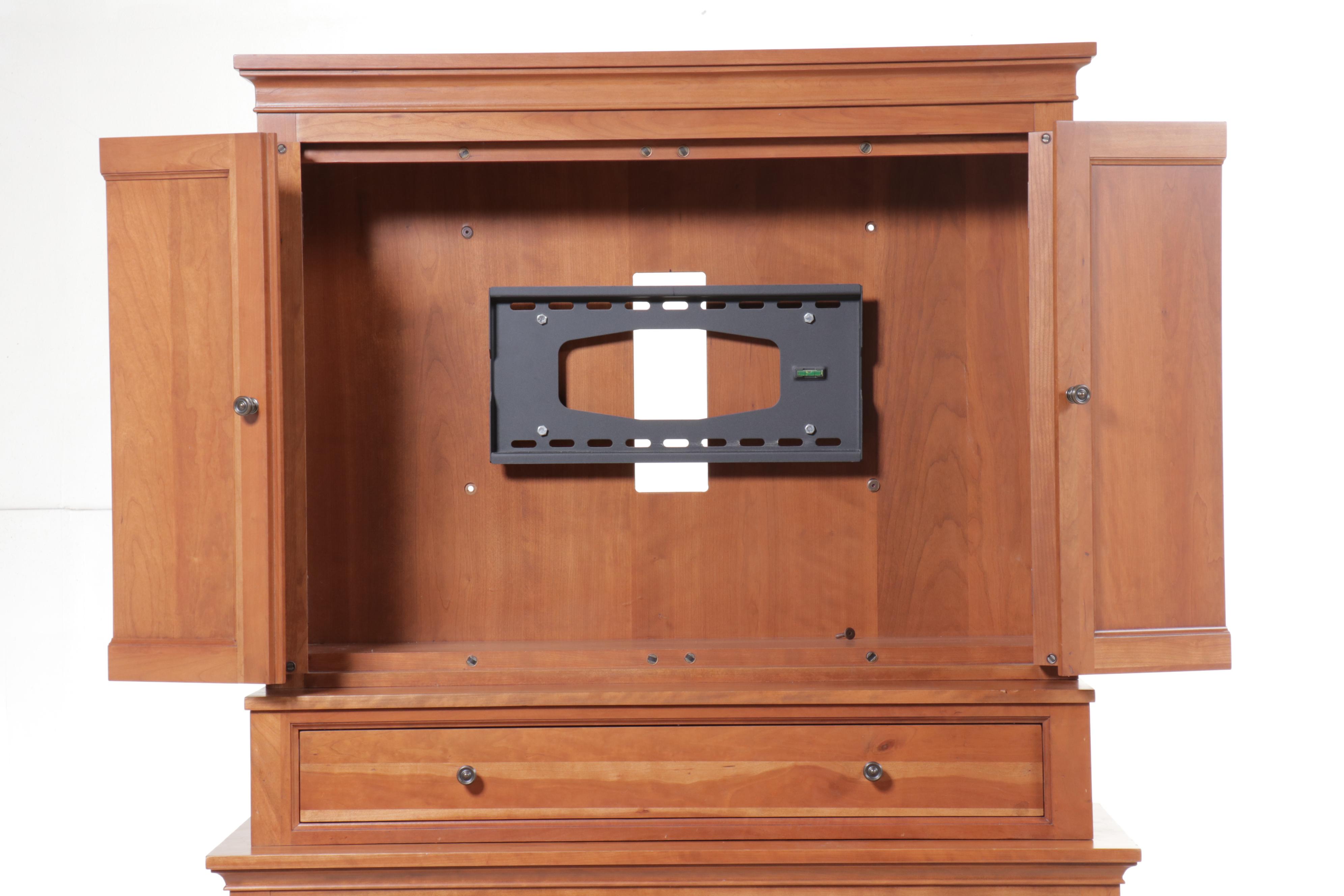 Ethan Allen "American Artisan" Maple Entertainment Armoire