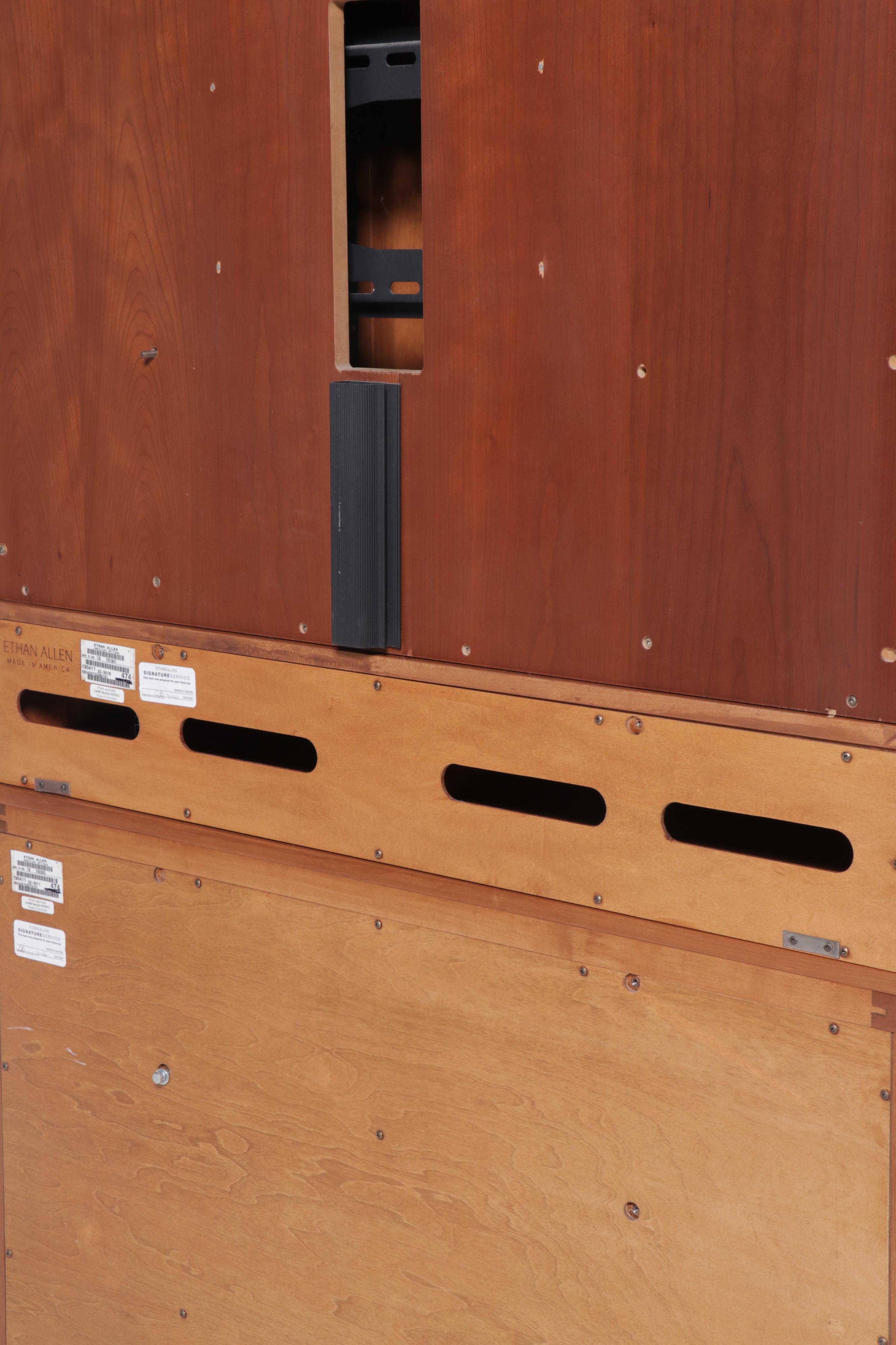 Ethan Allen "American Artisan" Maple Entertainment Armoire