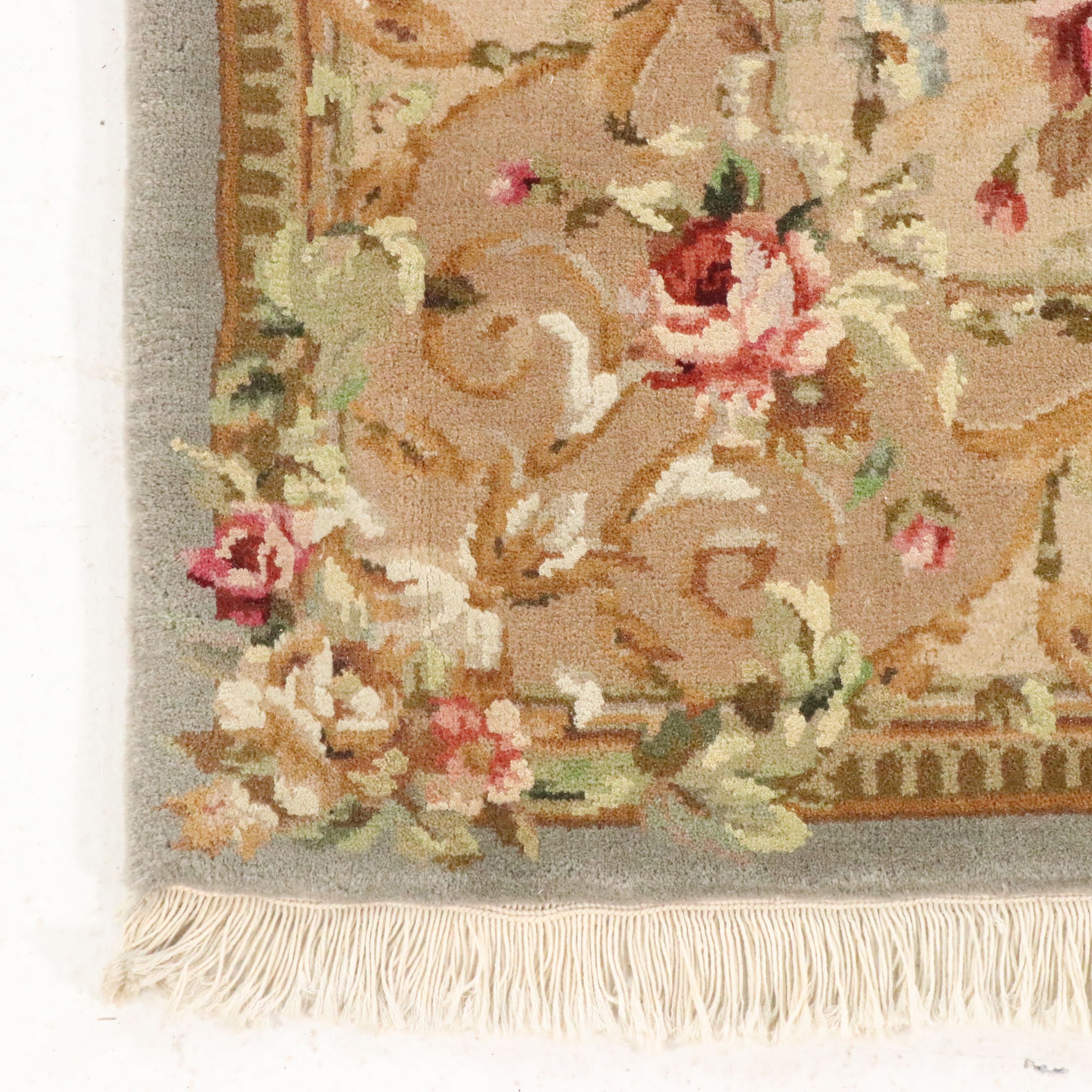 4' x 6'1 Hand-Knotted Sino-French Aubusson Area Rug