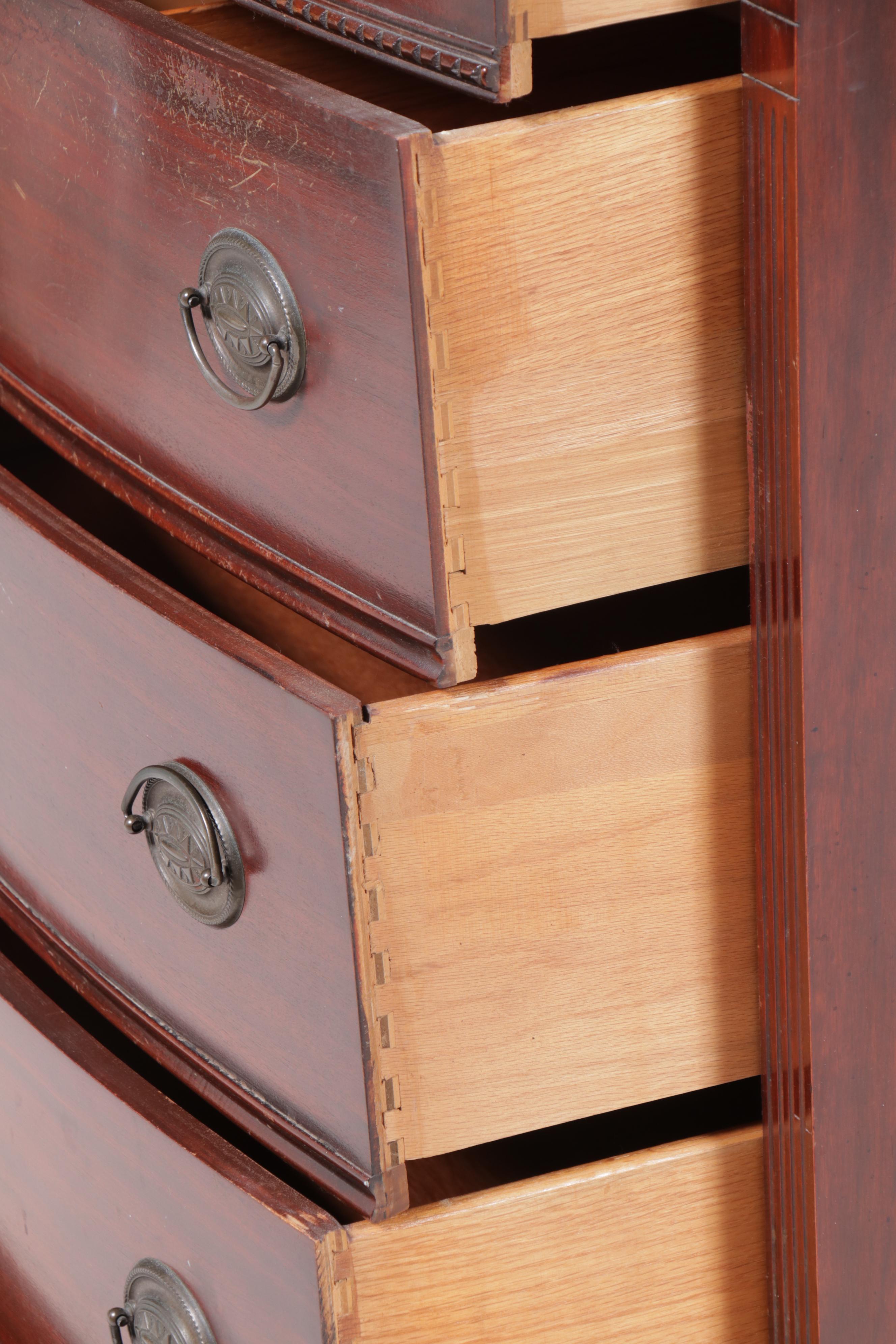 Harmony House Sheraton Style Mahogany Chest of Drawers, Mid to Late 20th Century