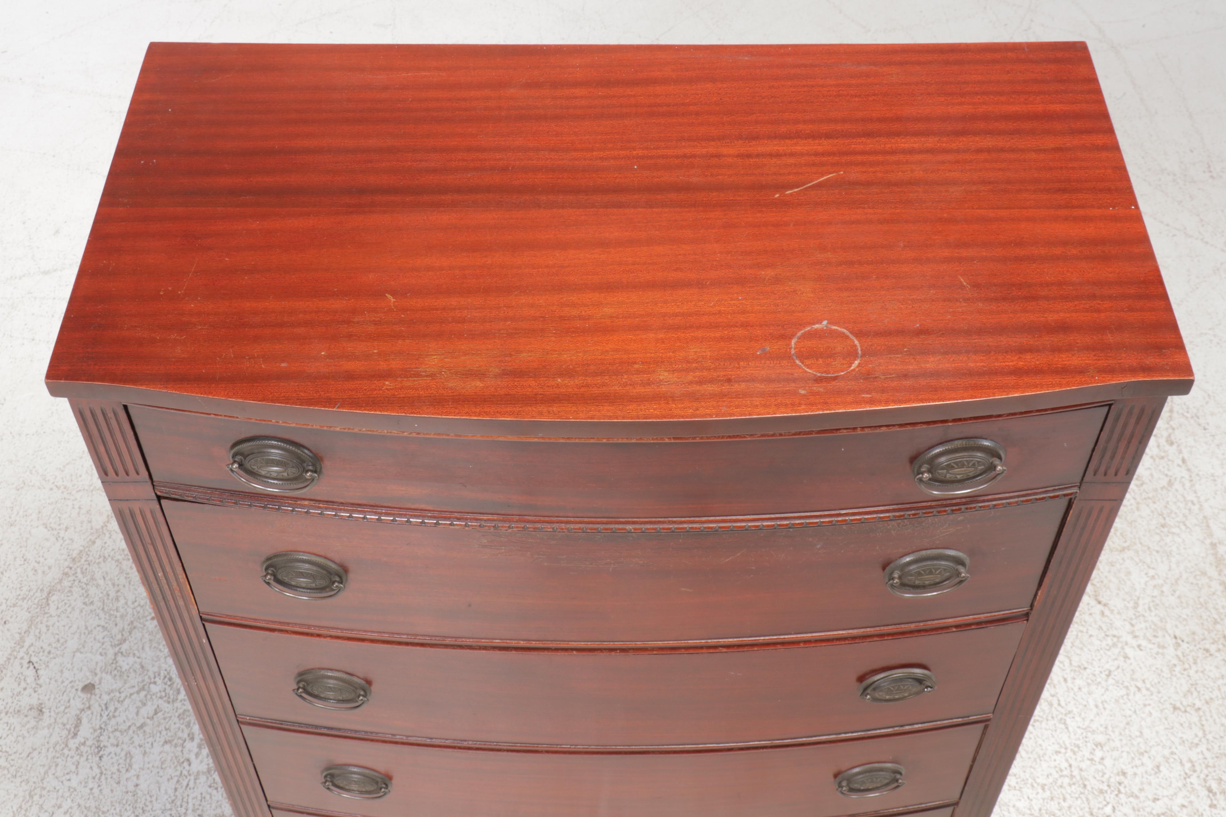 Harmony House Sheraton Style Mahogany Chest of Drawers, Mid to Late 20th Century