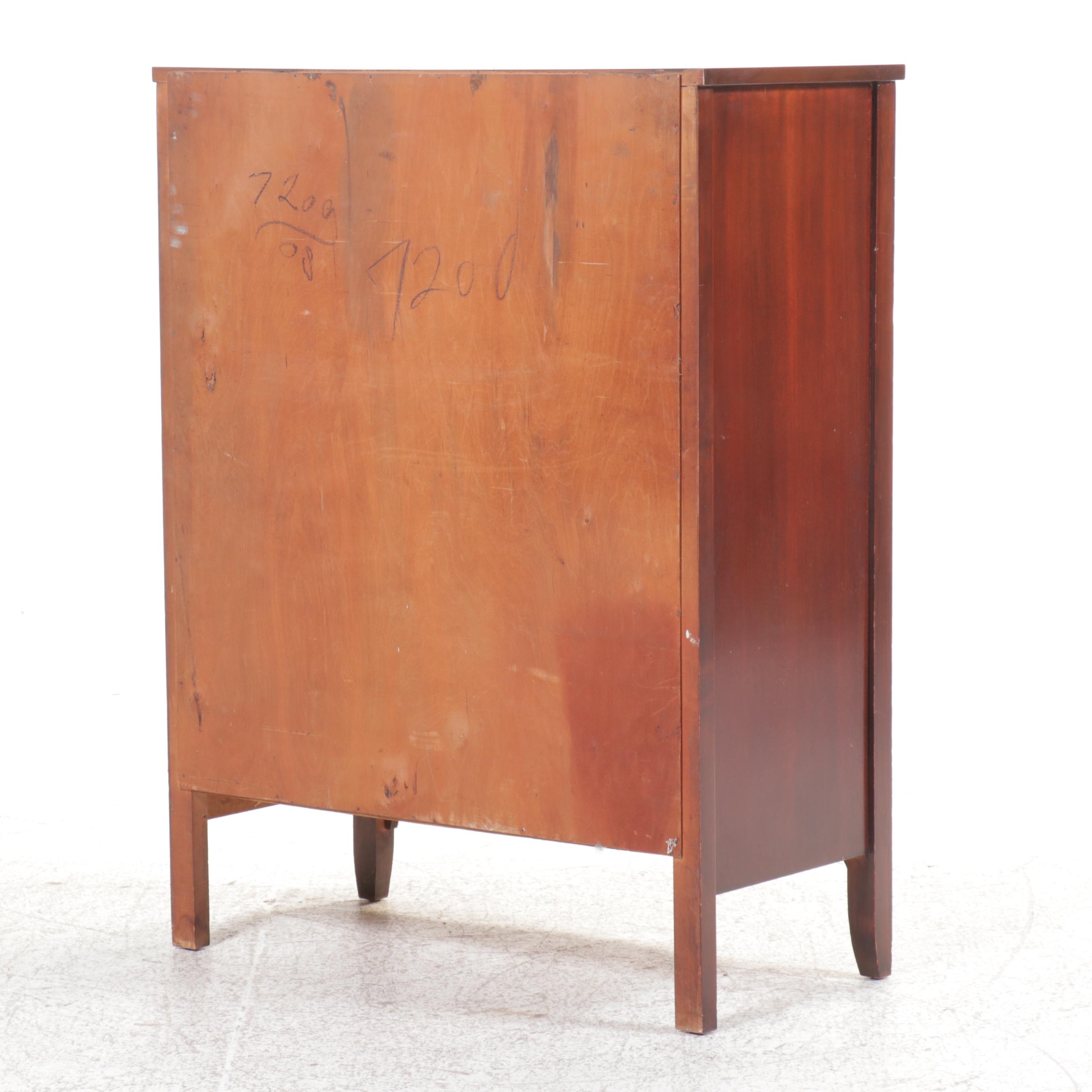 Harmony House Sheraton Style Mahogany Chest of Drawers, Mid to Late 20th Century