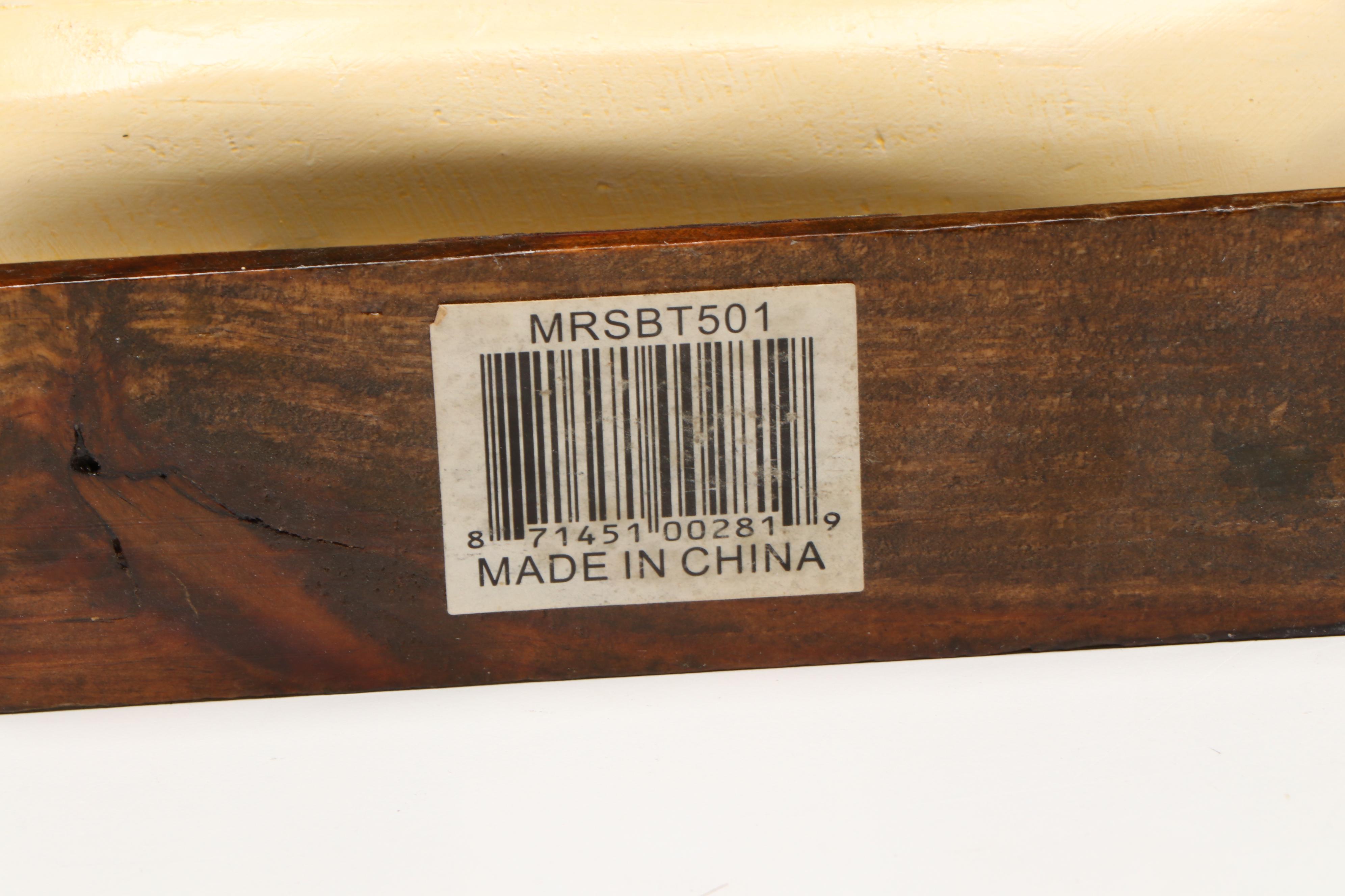 Wooden "U.S.S. Constitution" and "Mayflower" Model Ships