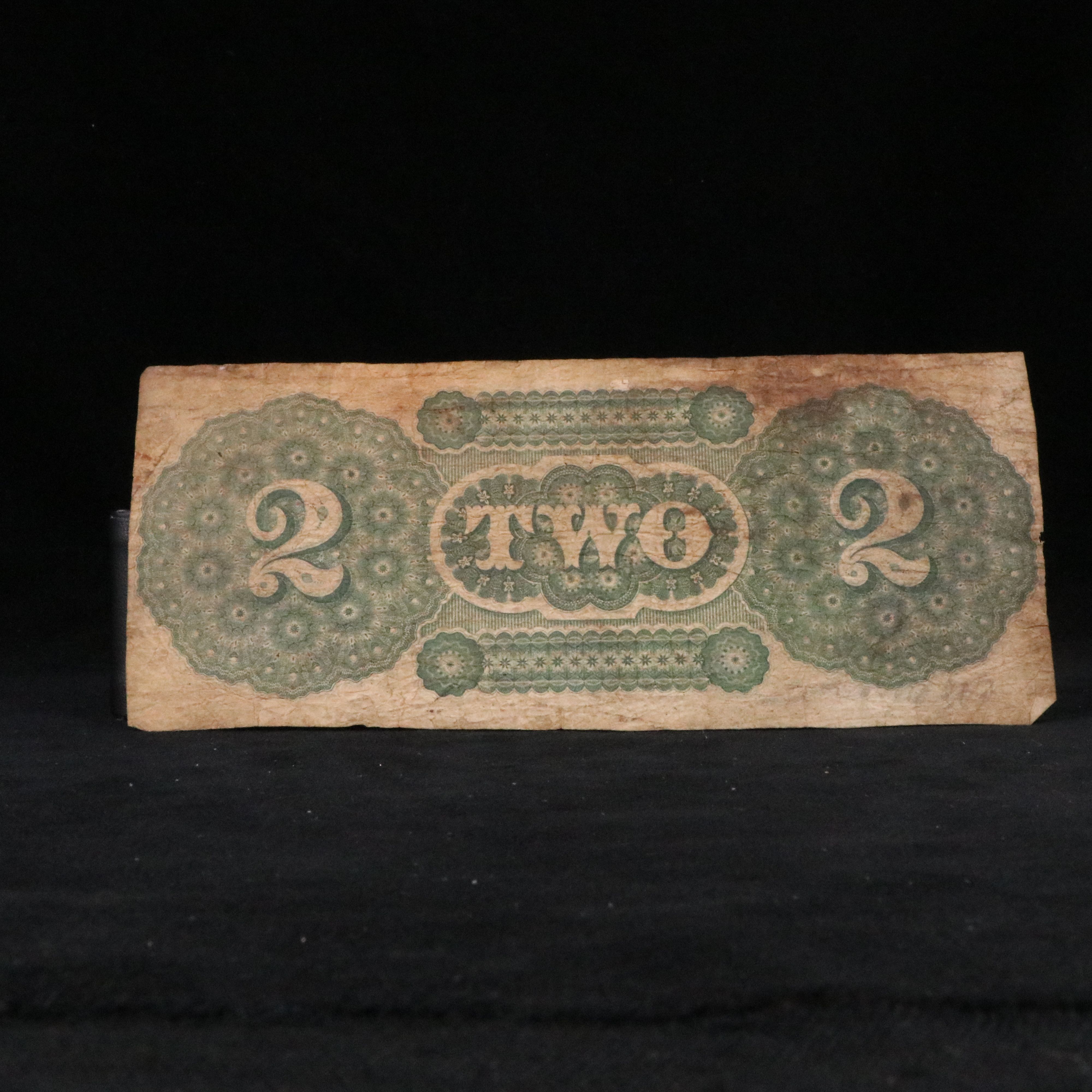 Two Confederate Banknotes and One Obsolete Banknote, 1860s
