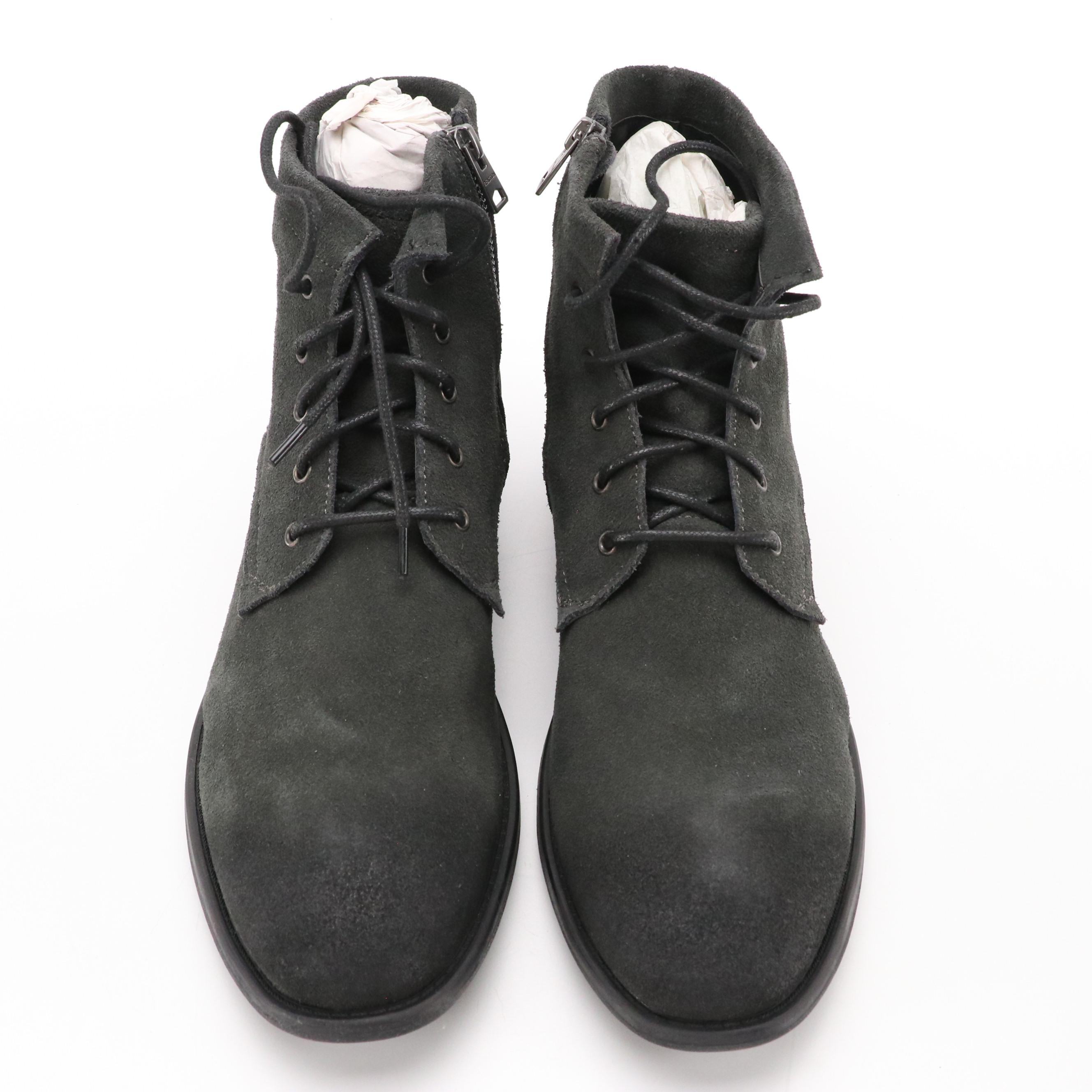 Men's Kenneth Cole Zenith Boots in Black Leather with Box