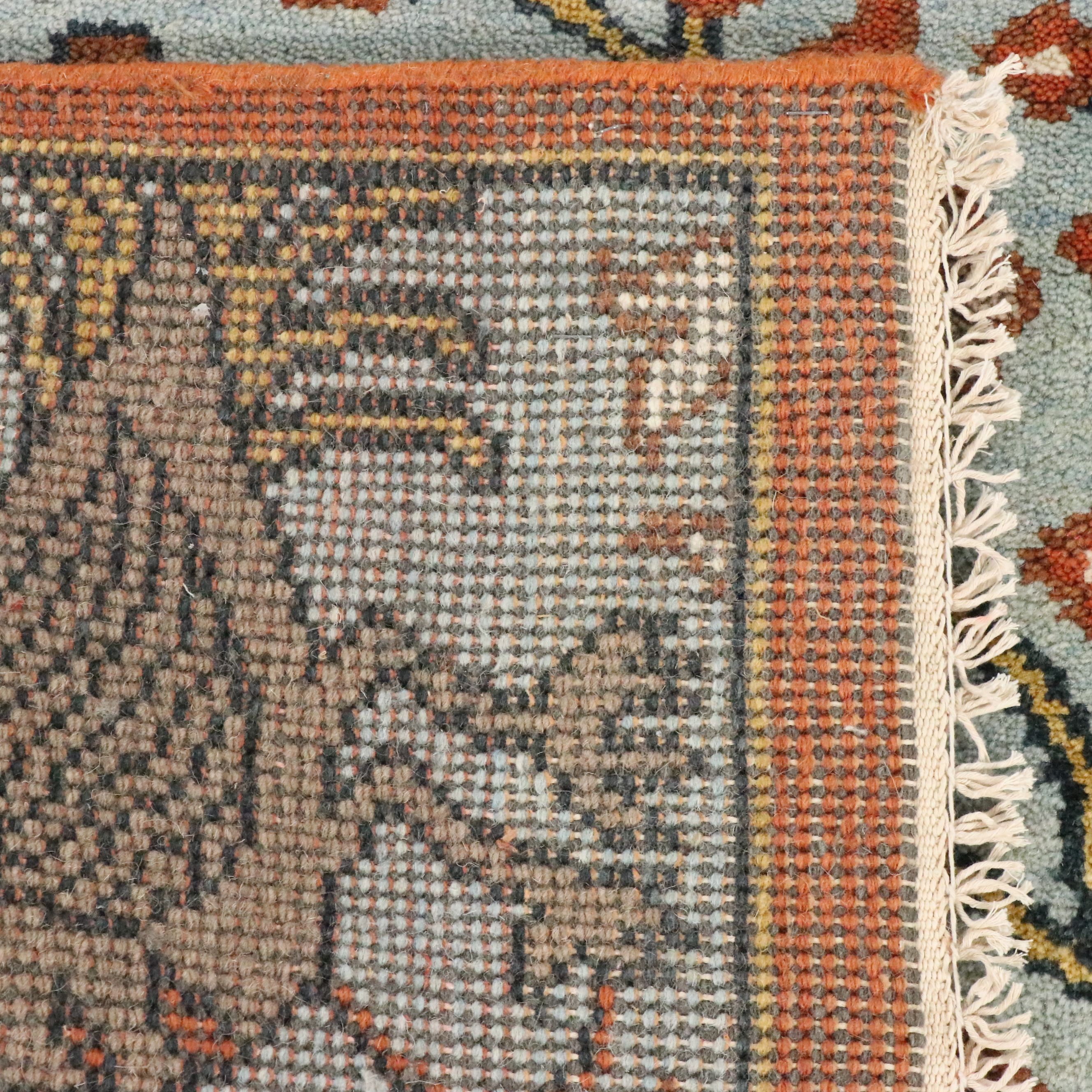 2'7 x 8'2 Hand-Knotted Indo-Persian Pictorial Carpet Runner