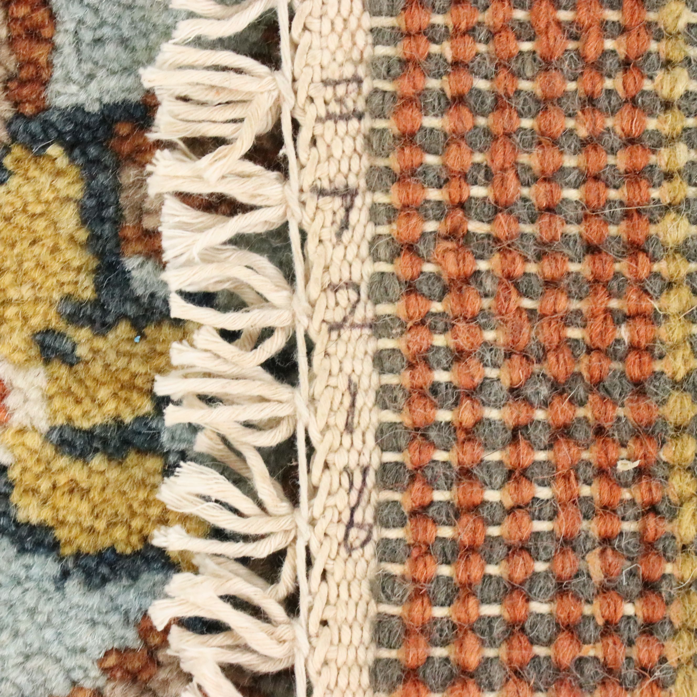 2'7 x 8'2 Hand-Knotted Indo-Persian Pictorial Carpet Runner