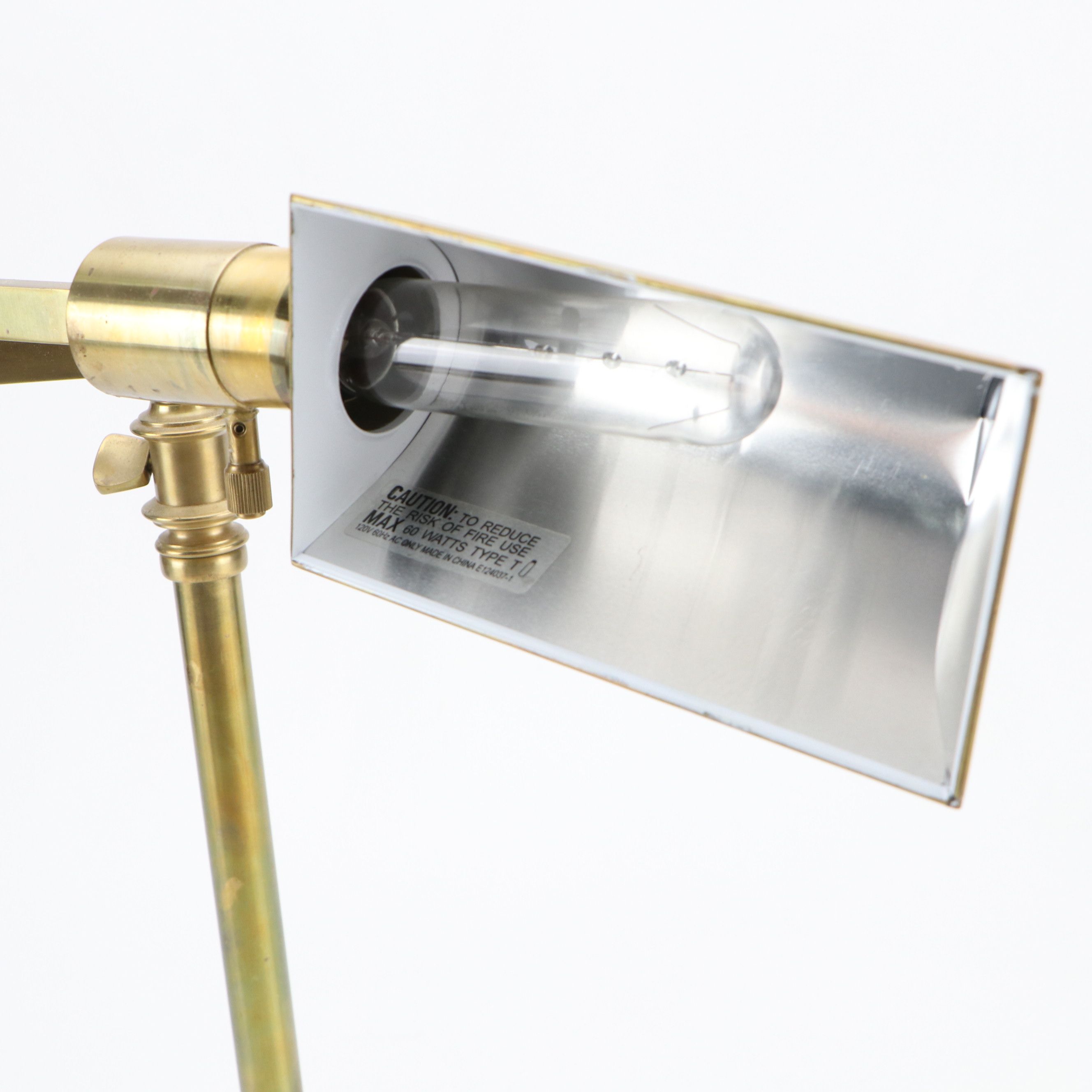 Brass Finish Swing Arm Desk Lamp, 2005