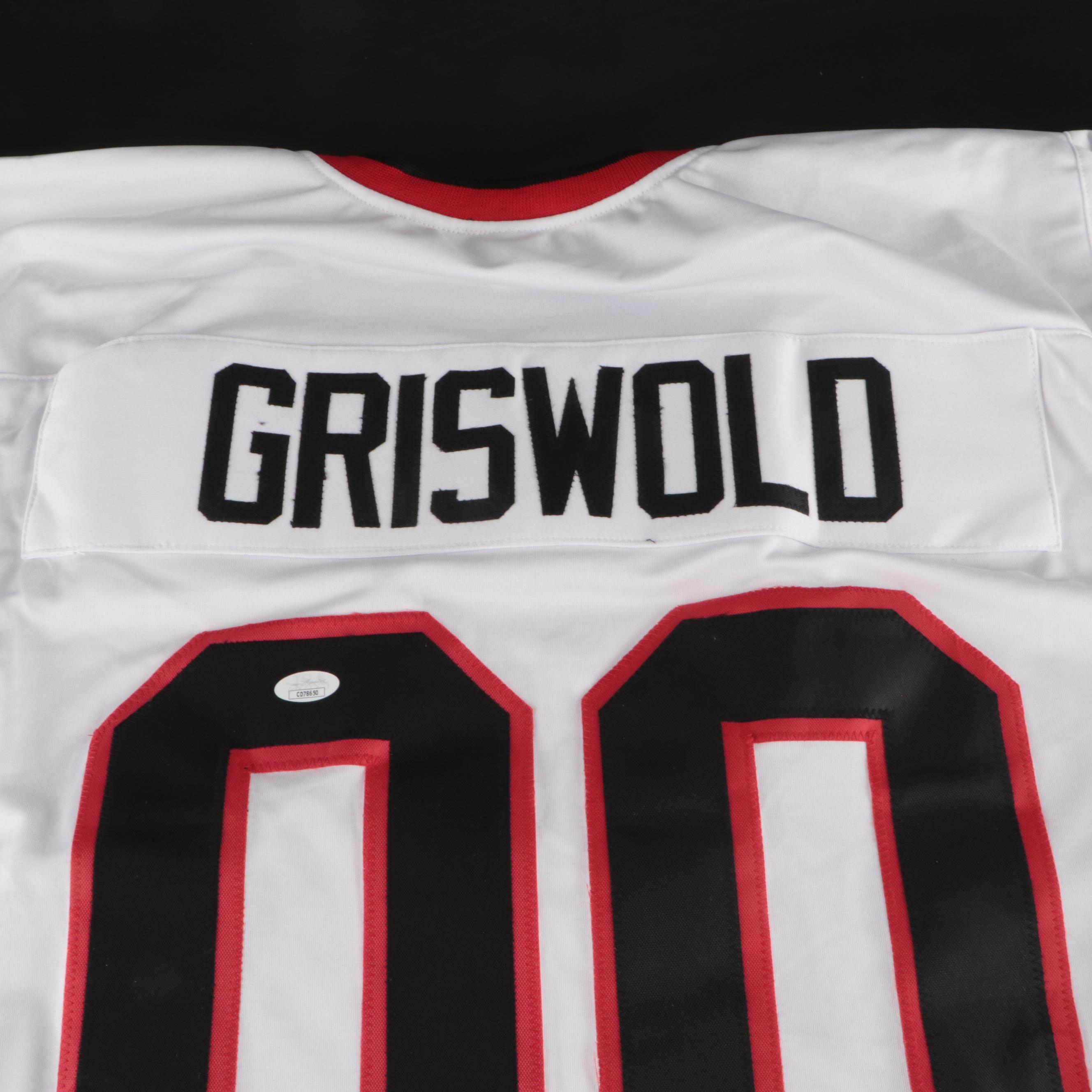 Chevy Chase Signed "Christmas Vacation: Clark Griswold" Hockey Jersey, JSA