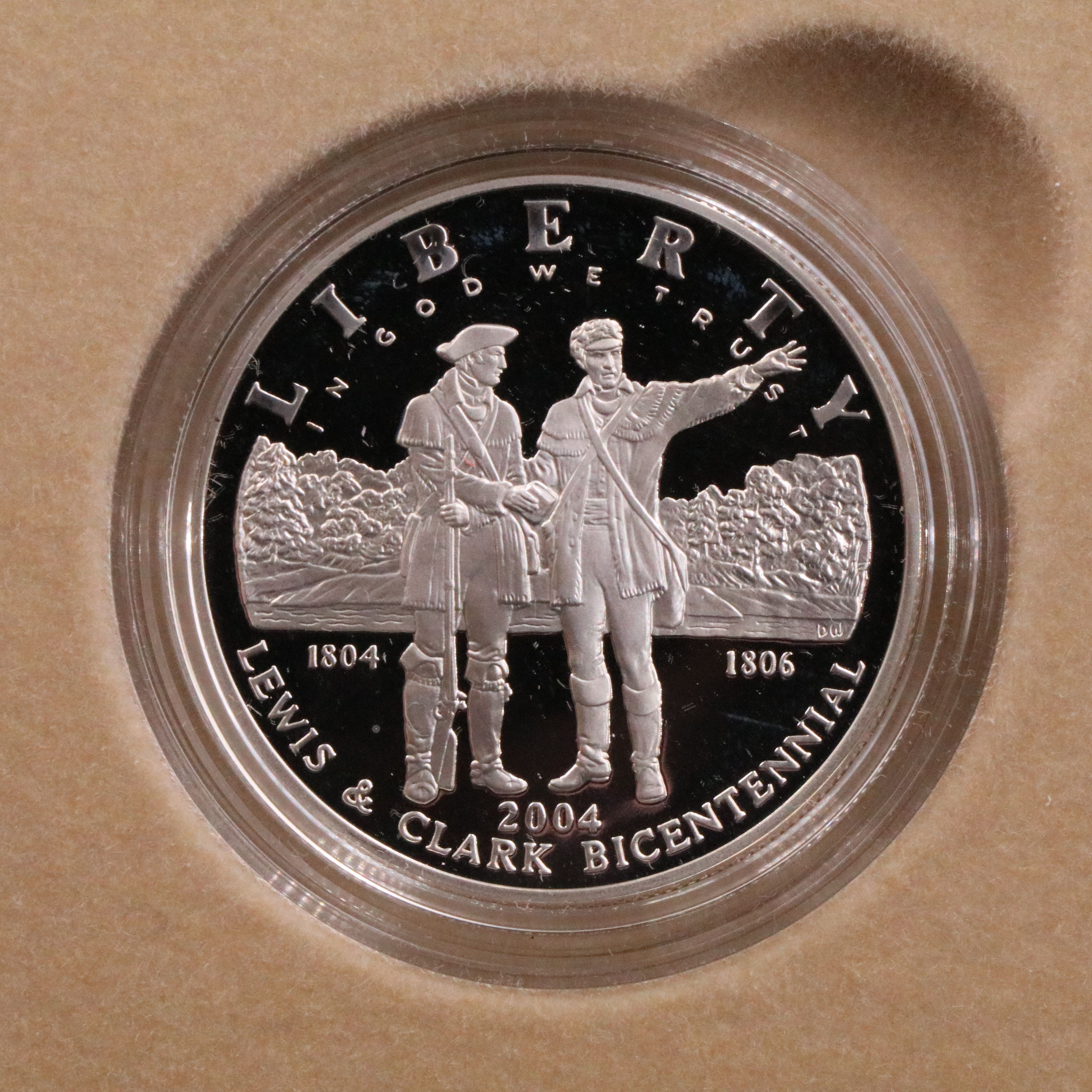 Two 2004 Lewis & Clark U.S. Mint Coin and Pouch Set