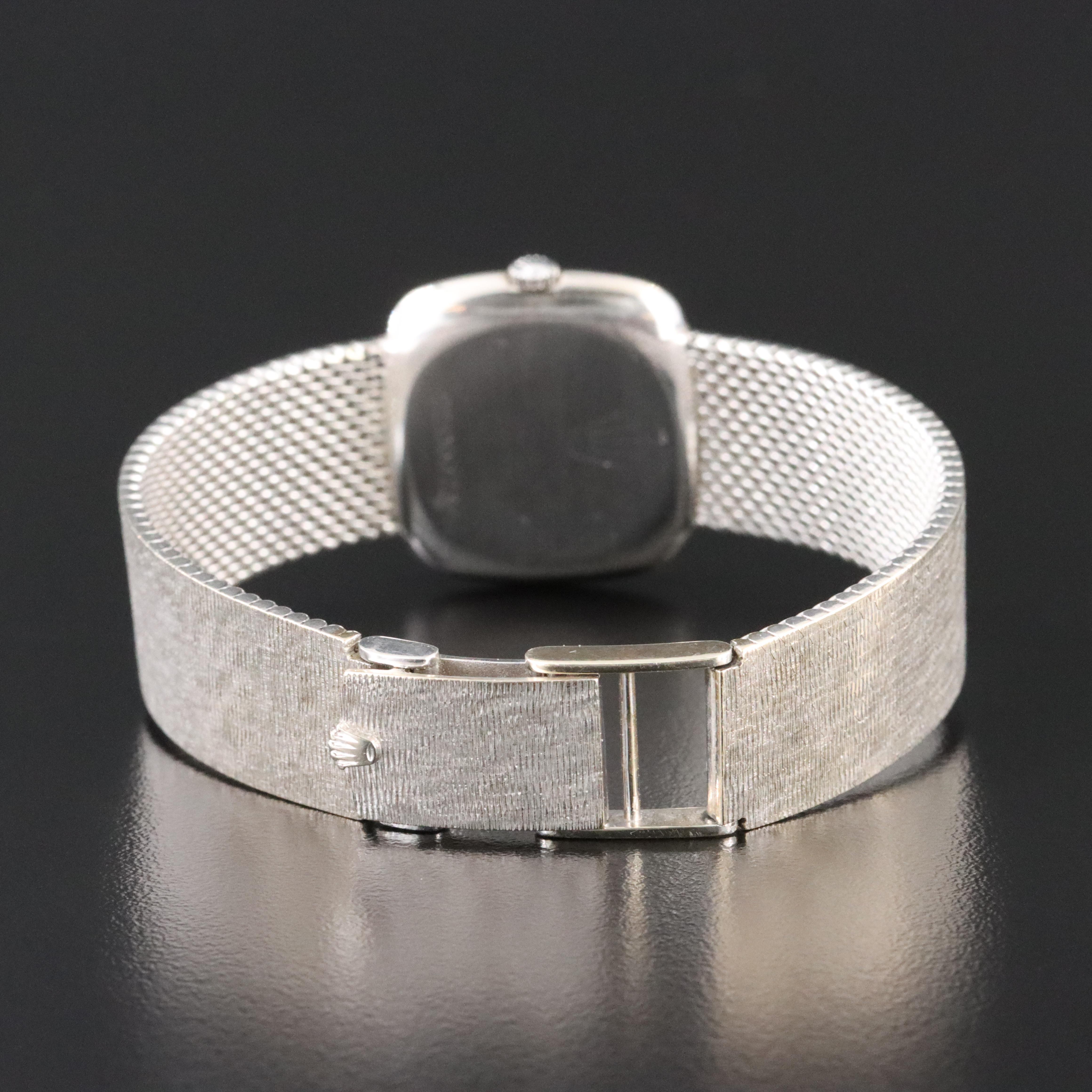 Vintage Rolex Cellini 18K White Gold 26mm Manual-Wind Watch ref. 3825 c.1970