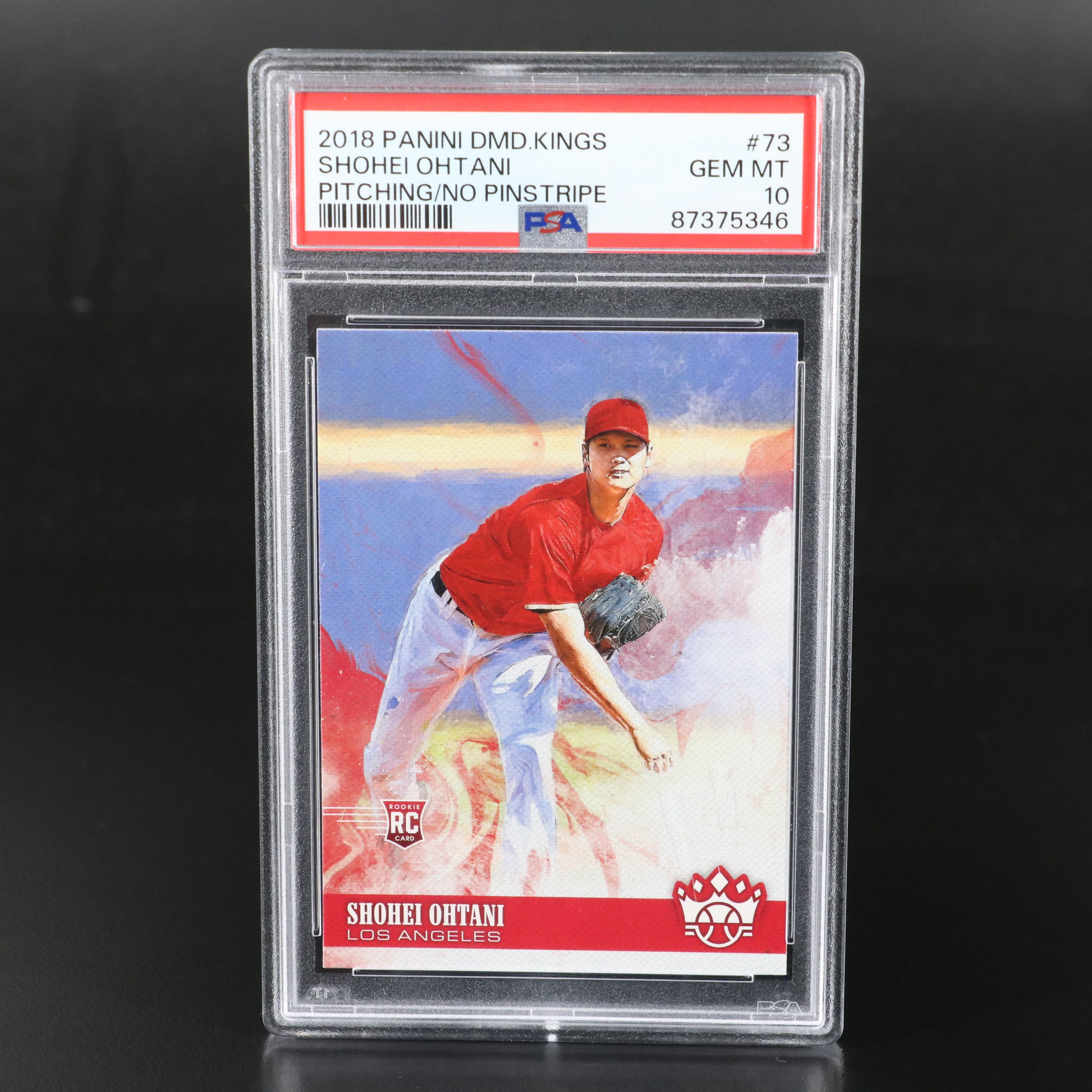 2018 Diamond Kings Shohei Ohtani Rookie Baseball Card Graded PSA 10