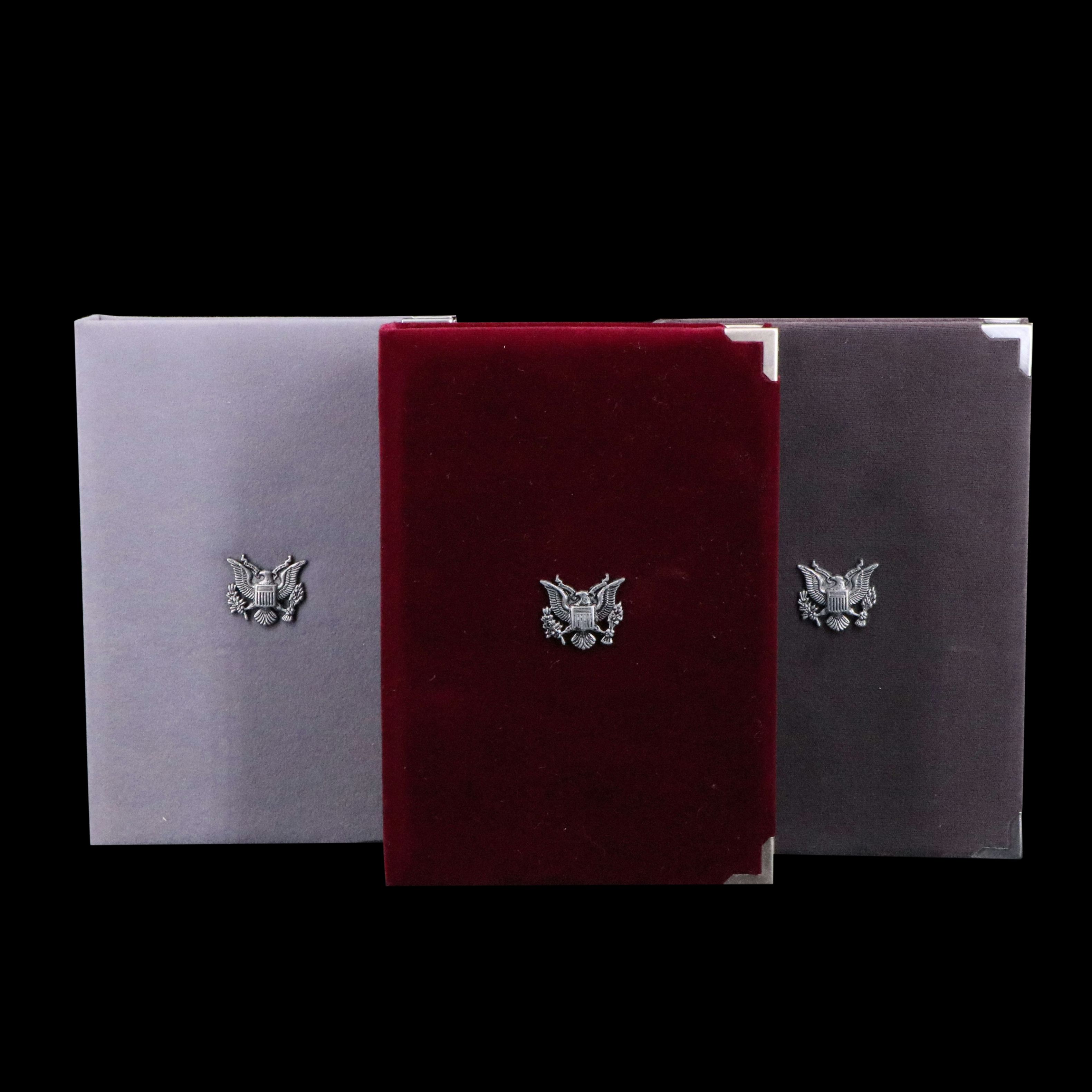 Three U.S. Mint Prestige Proof Sets, Including Silver Dollars