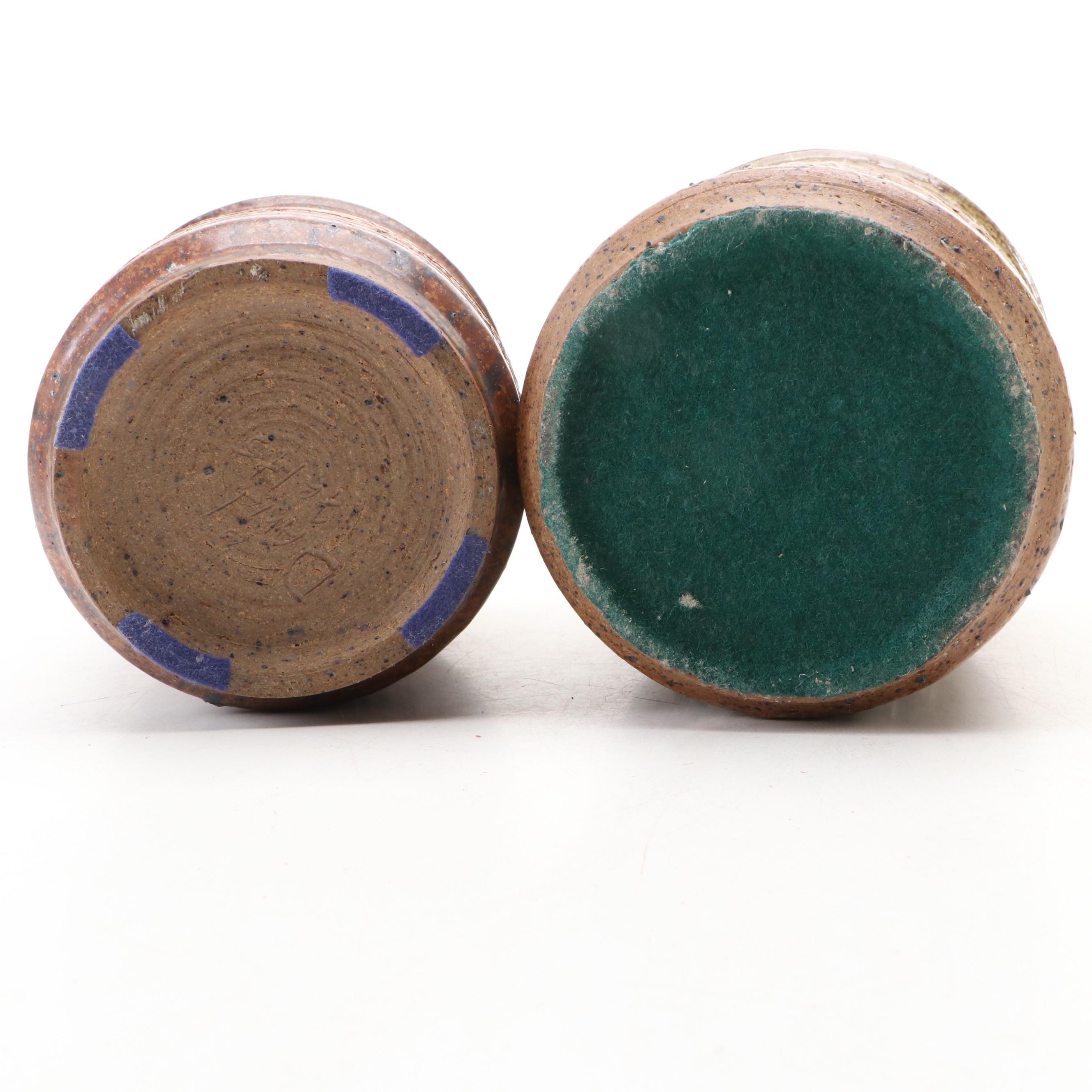 Handmade Stoneware Vessels and Earthenware Crock