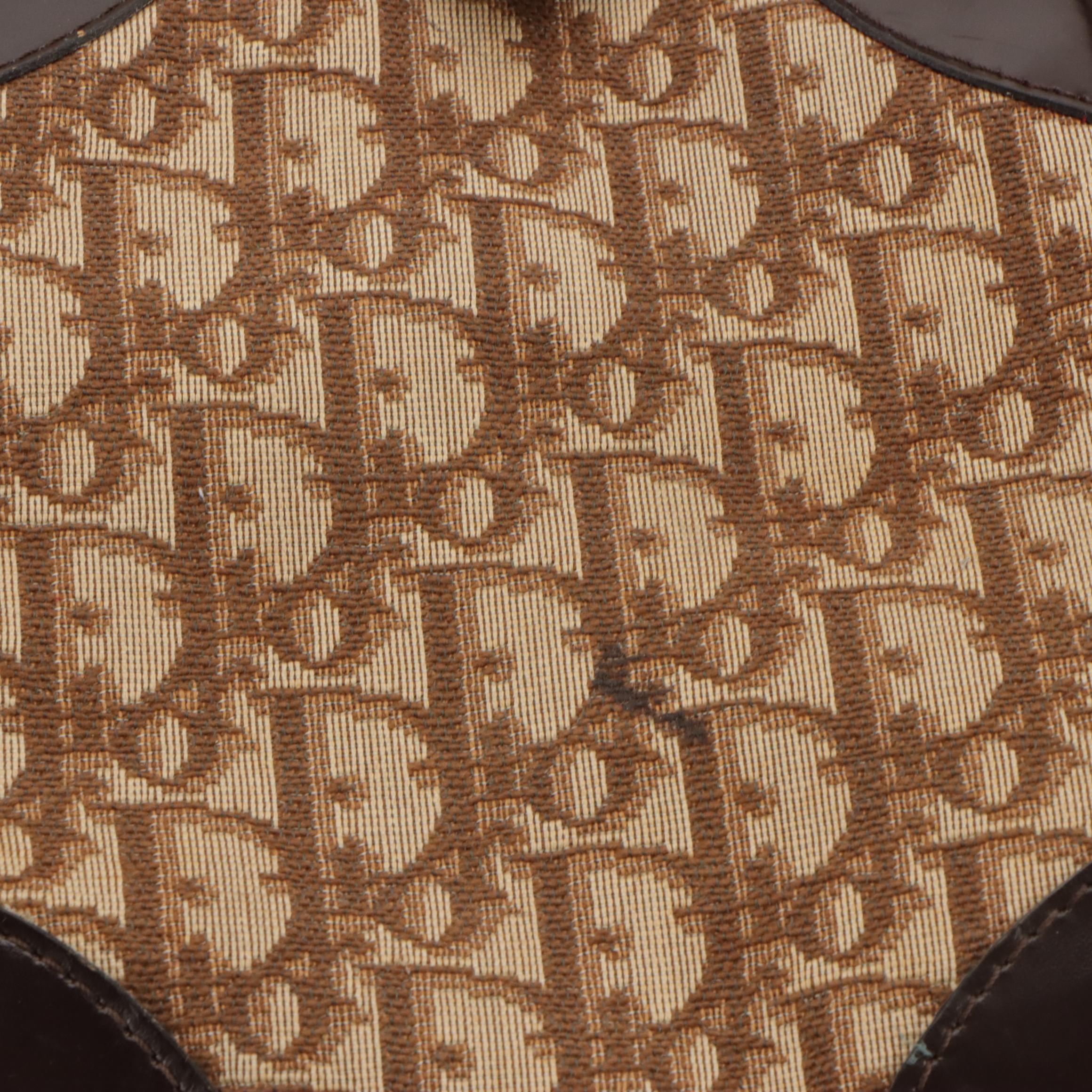 Christian Dior Bagages Boston Bag in Brown Trotter Monogram Canvas