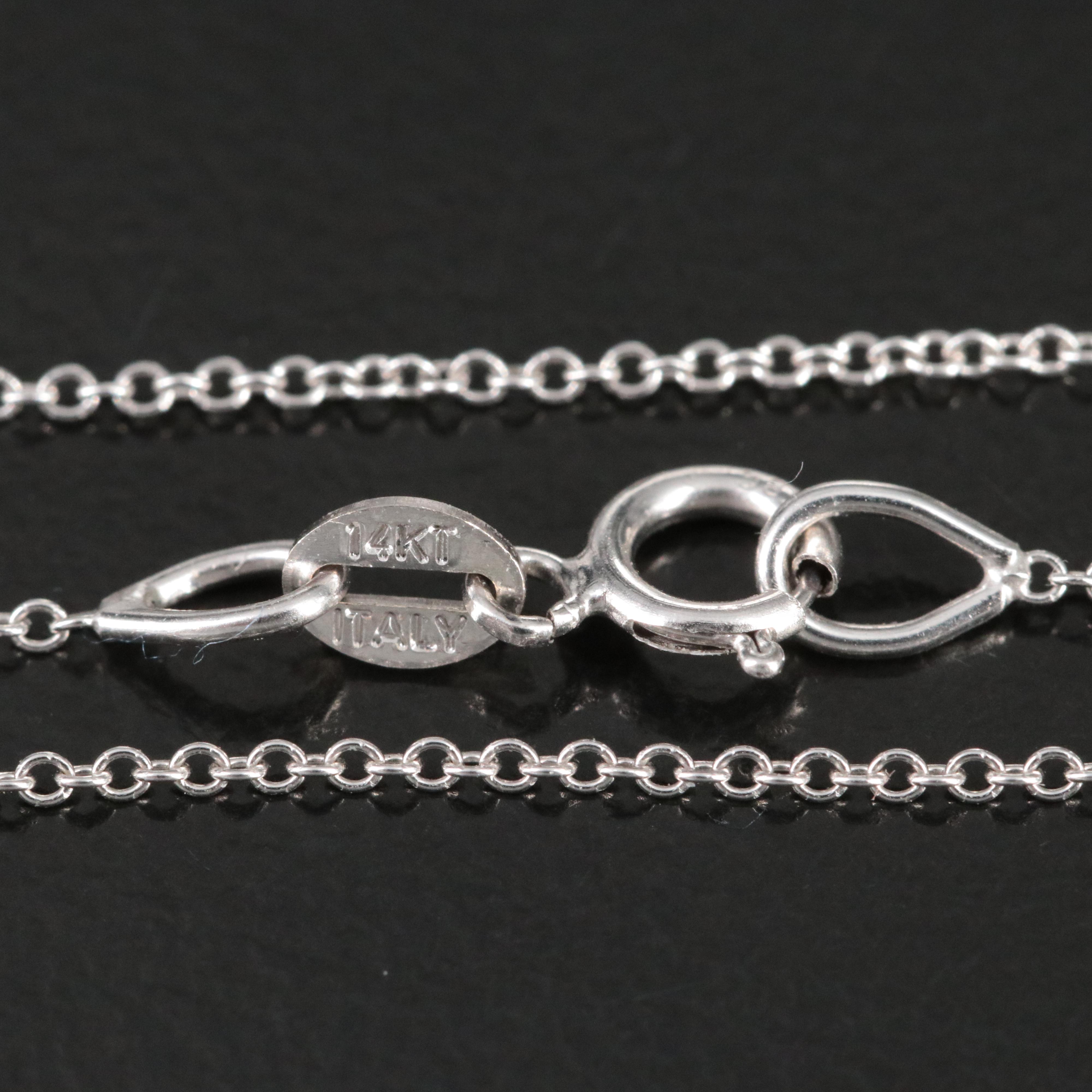 EFFY 14K Sapphire Quatrefoil Pendant Necklace