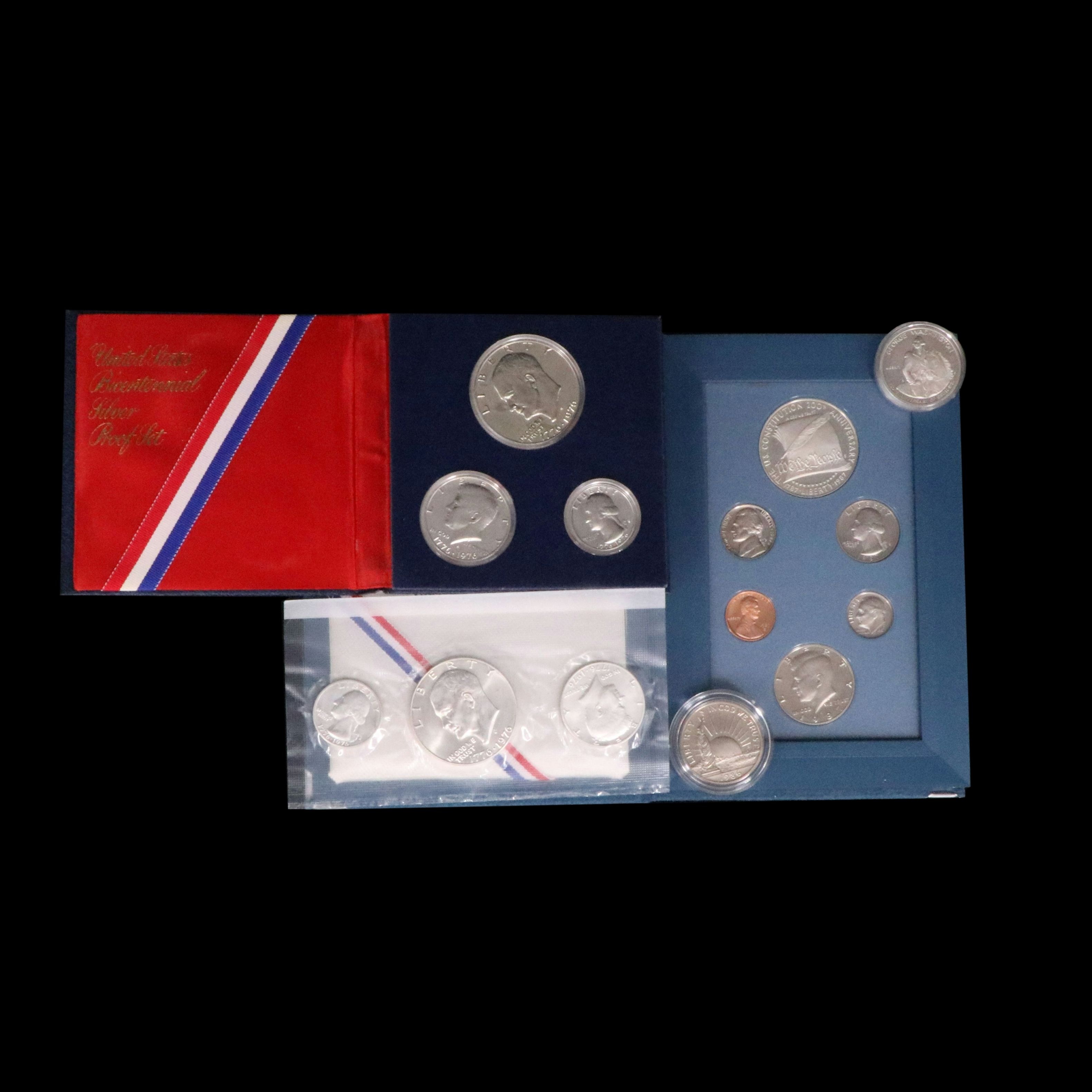 1987 Prestige Proof Set, Bicentennial, and Other Commemorative Coins