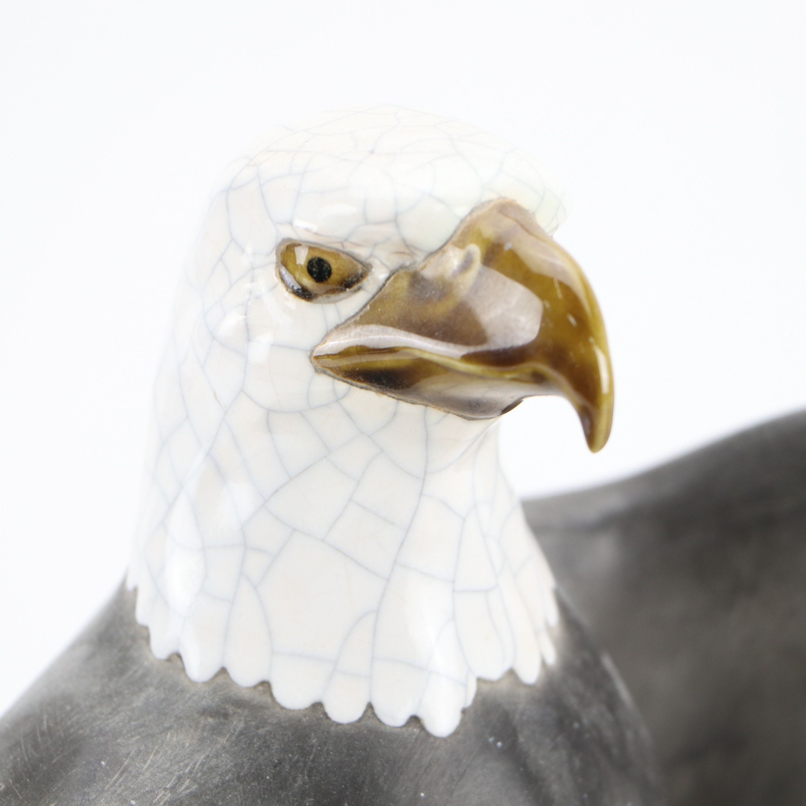 Anthony Freeman for McFarlin Potteries of California Ceramic Bald Eagle Figures