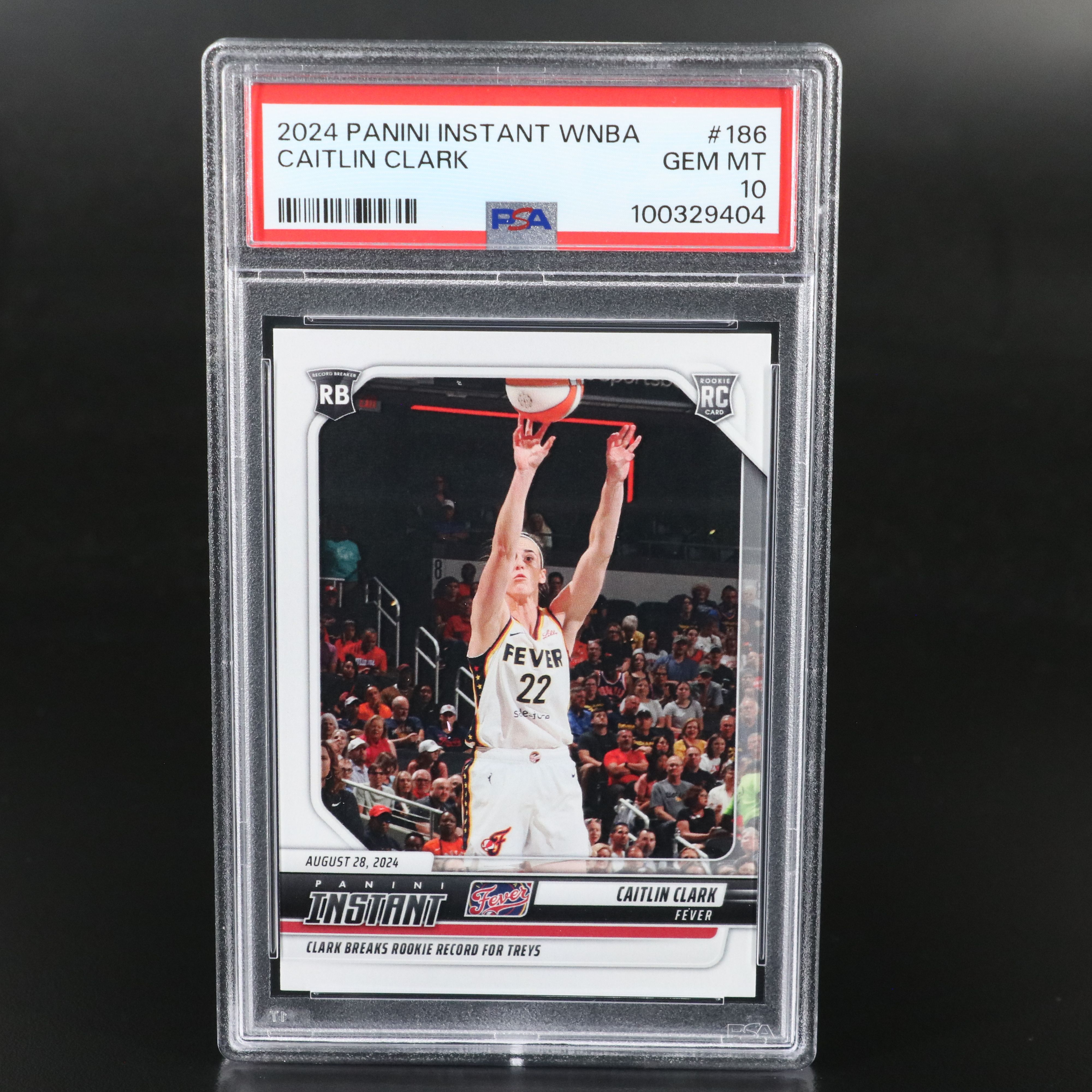 2024 Panini Instant Caitlin Clark Rookie Basketball Card Graded PSA 10