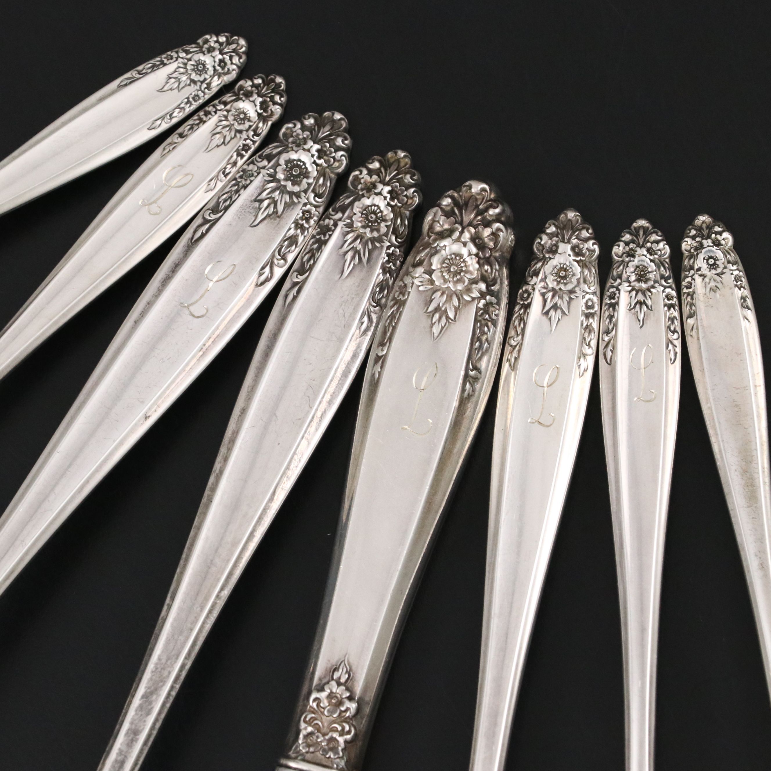 International Silver "Prelude" Sterling Flatware with Storage Chest