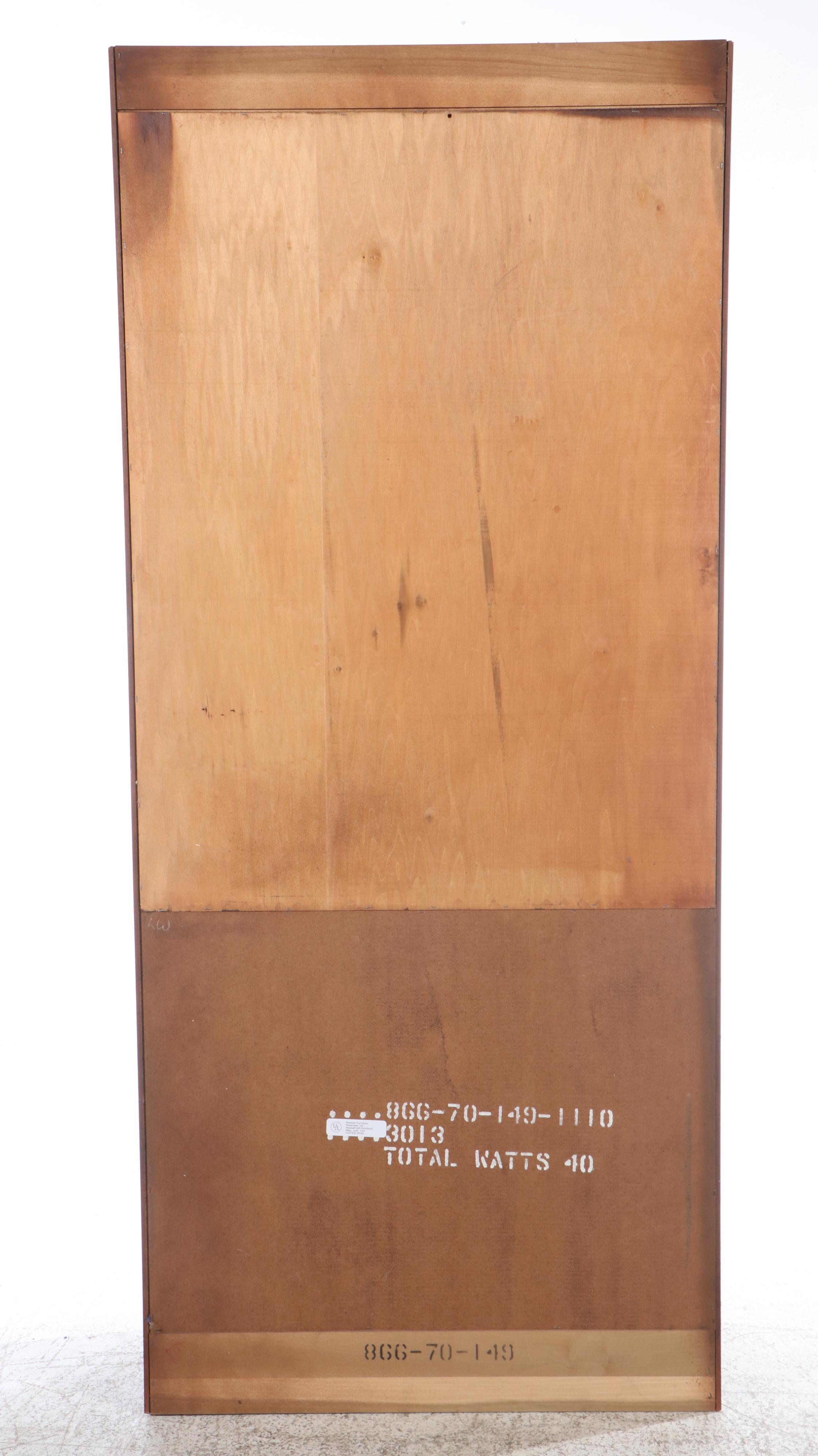 Hooker Furniture Georgian Style Mahogany Cabinet Bookcases