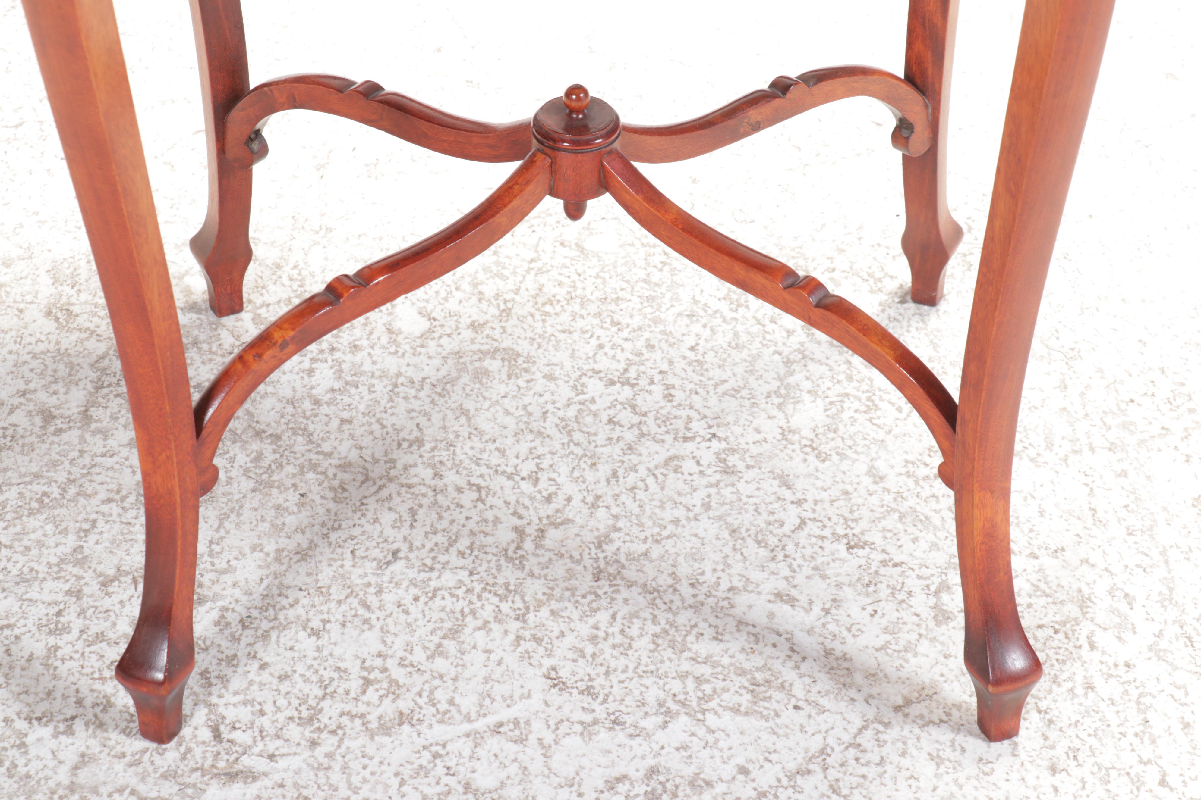 Italianate Inlaid Mother-of-Pearl and Marquetry Mahogany Center Table