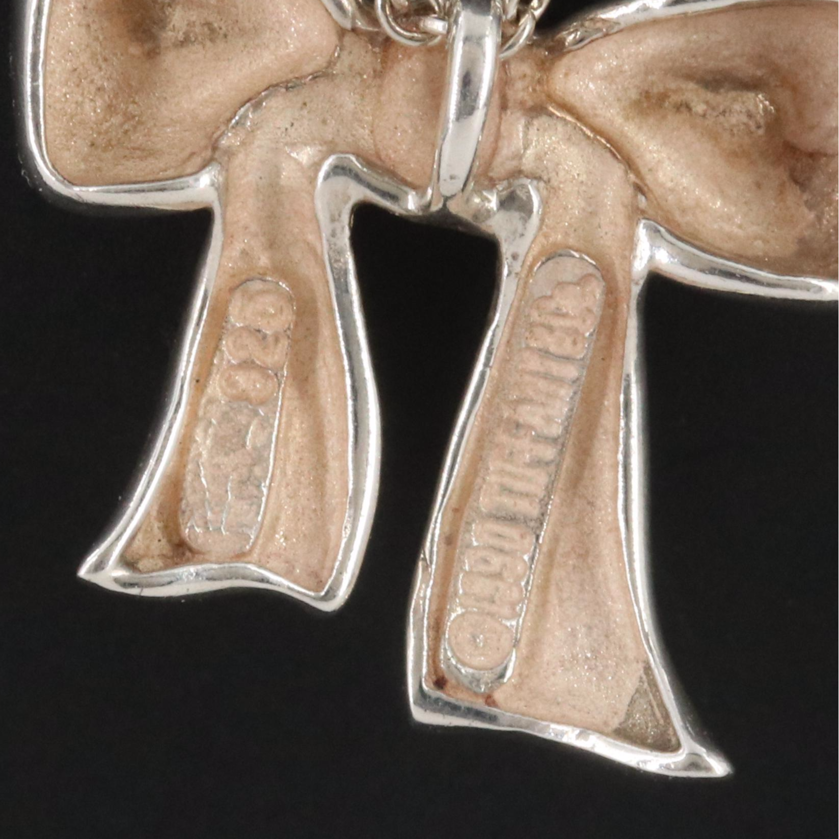 Tiffany & Co. Sterling Ribbon Bow Necklace