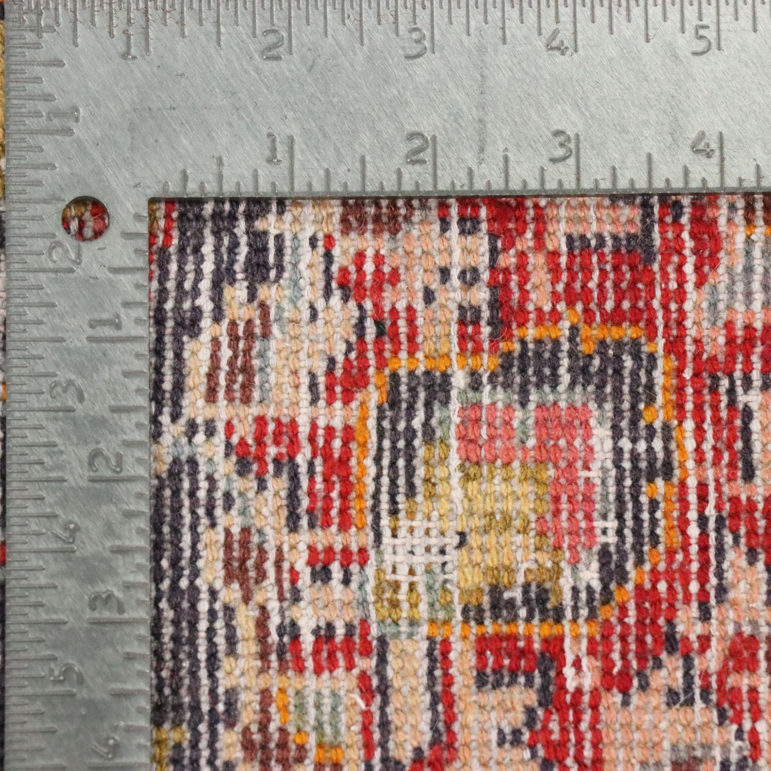 7'2 x 10'5 Hand-Knotted Persian Kashan Area Rug