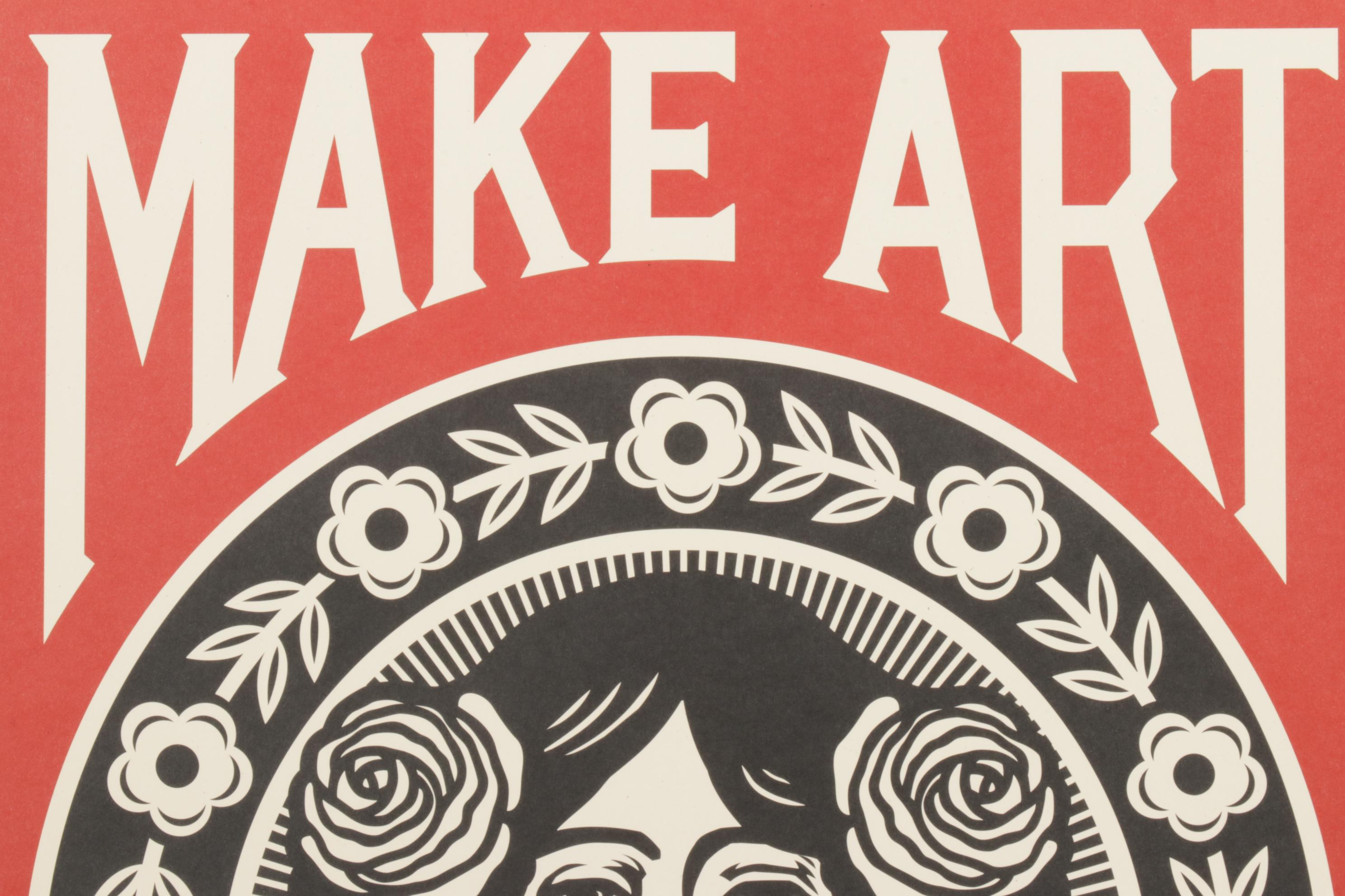 Shepard Fairey "Make Art, Not War" Offset Lithograph, 2025