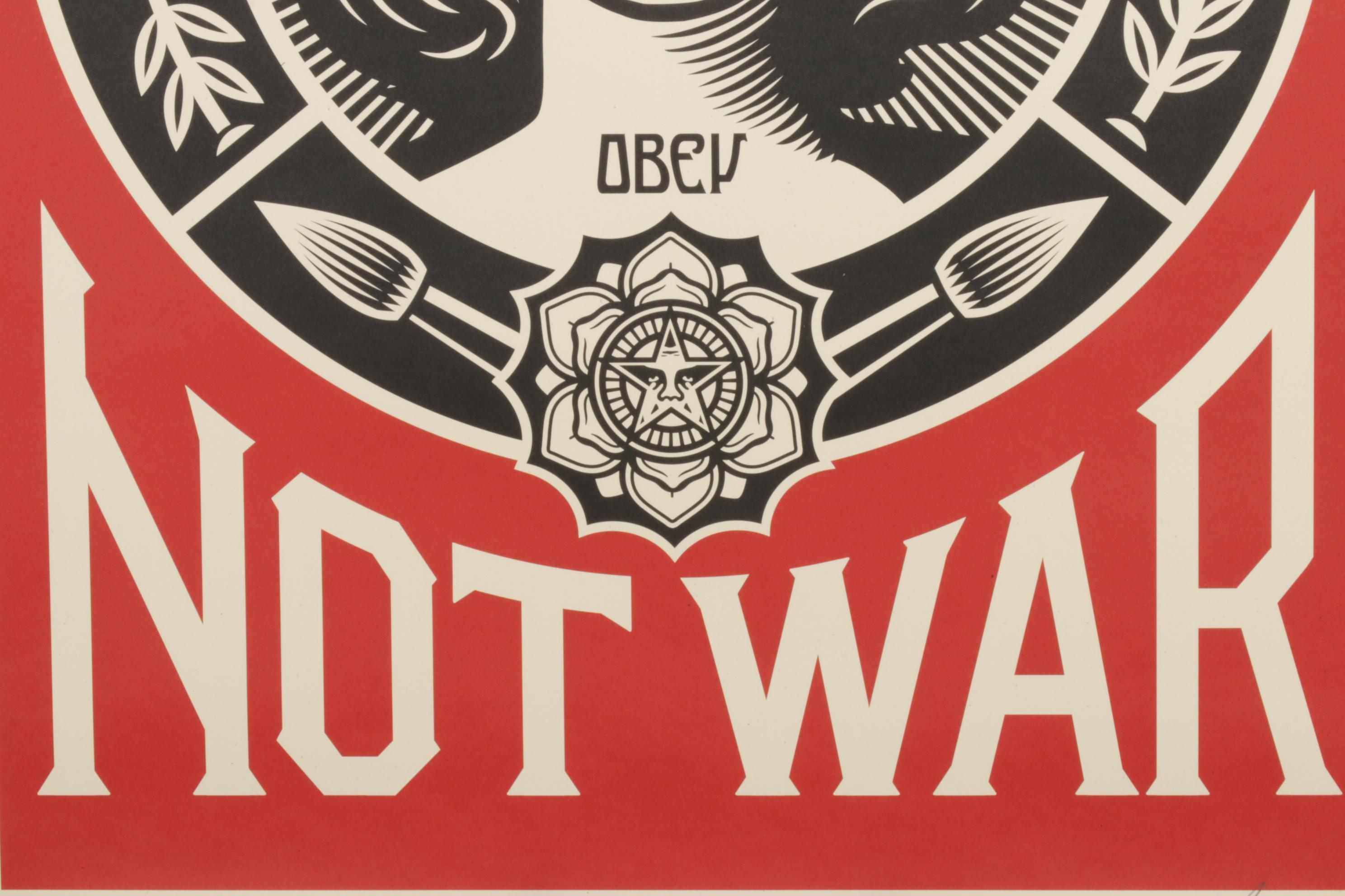Shepard Fairey "Make Art, Not War" Offset Lithograph, 2025