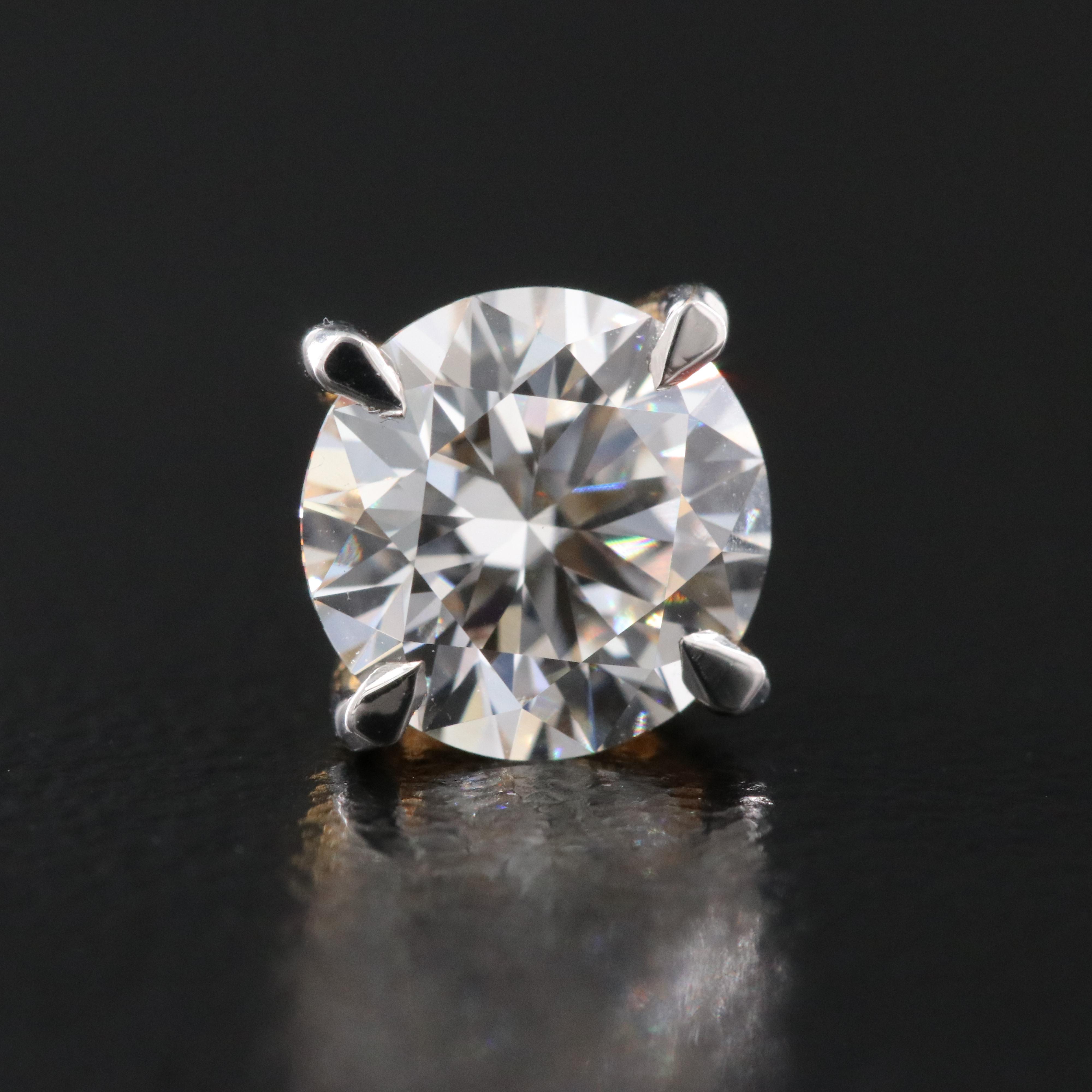 14K 2.11 CTW Lab Grown Diamond Stud Earrings with IGI Reports