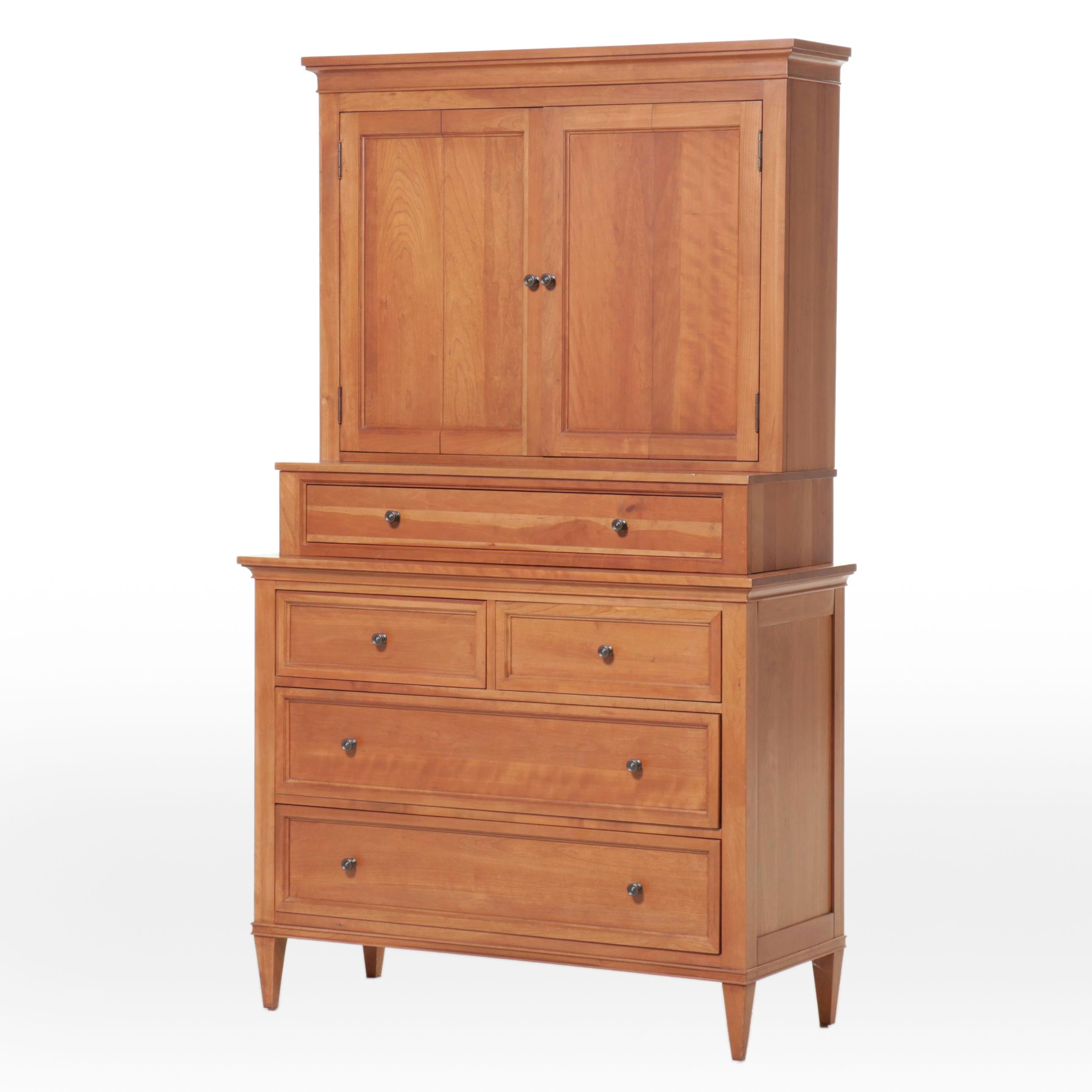 Ethan Allen "American Artisan" Maple Entertainment Armoire