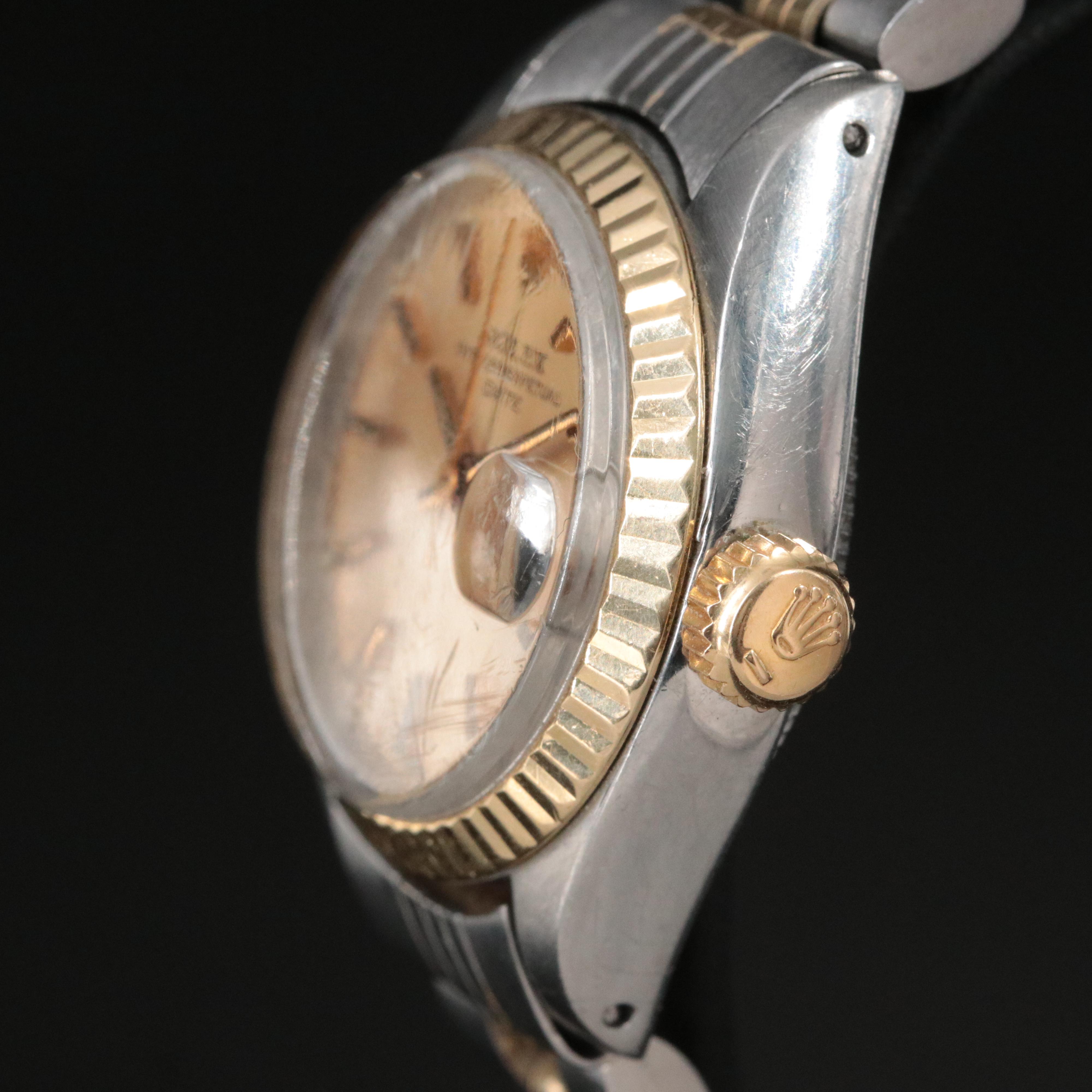 1977 Rolex Datejust Ref. 6917 14K and Stainless Steel Watch