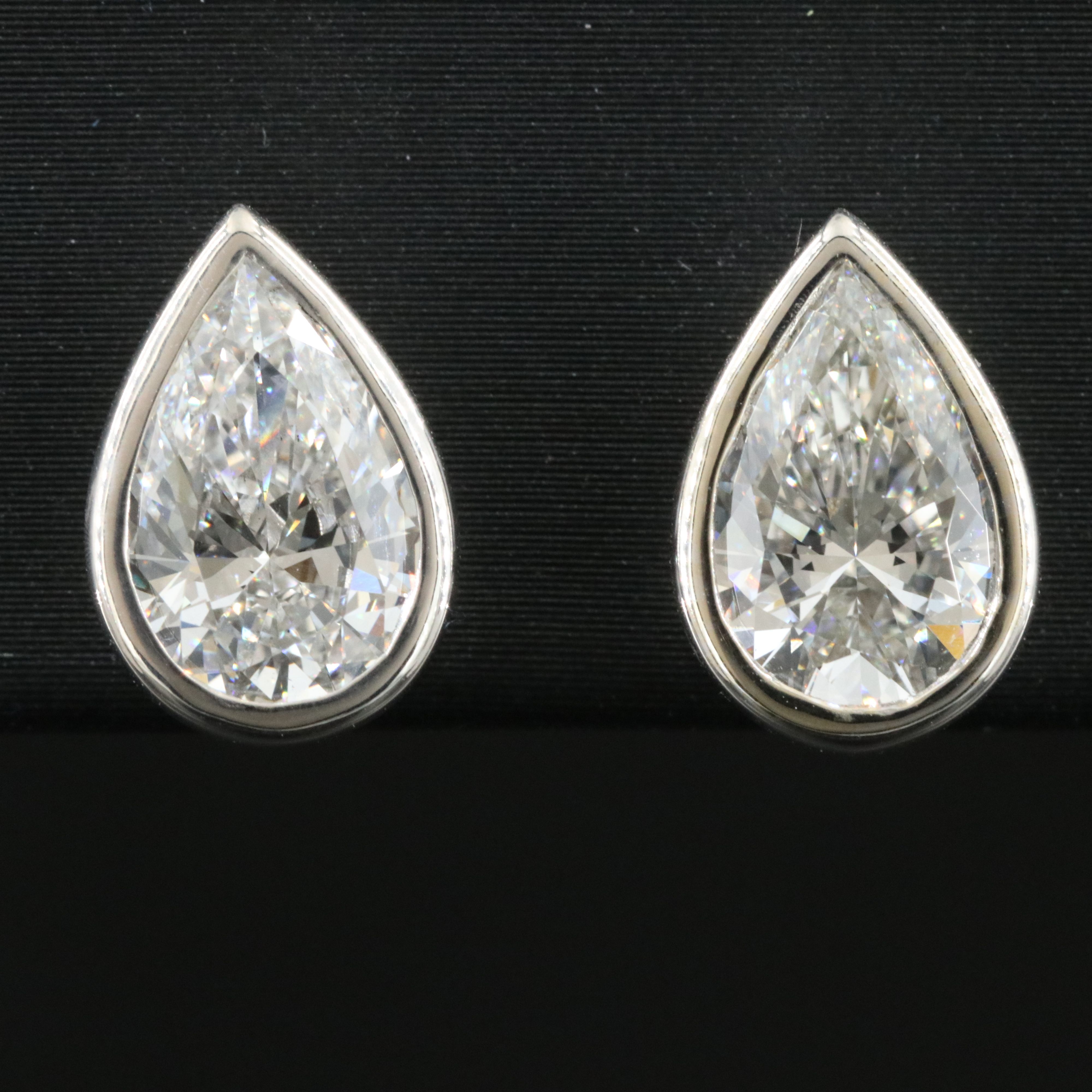 14K 2.68 CTW Lab Grown Diamond Stud Earrings with IGI Reports