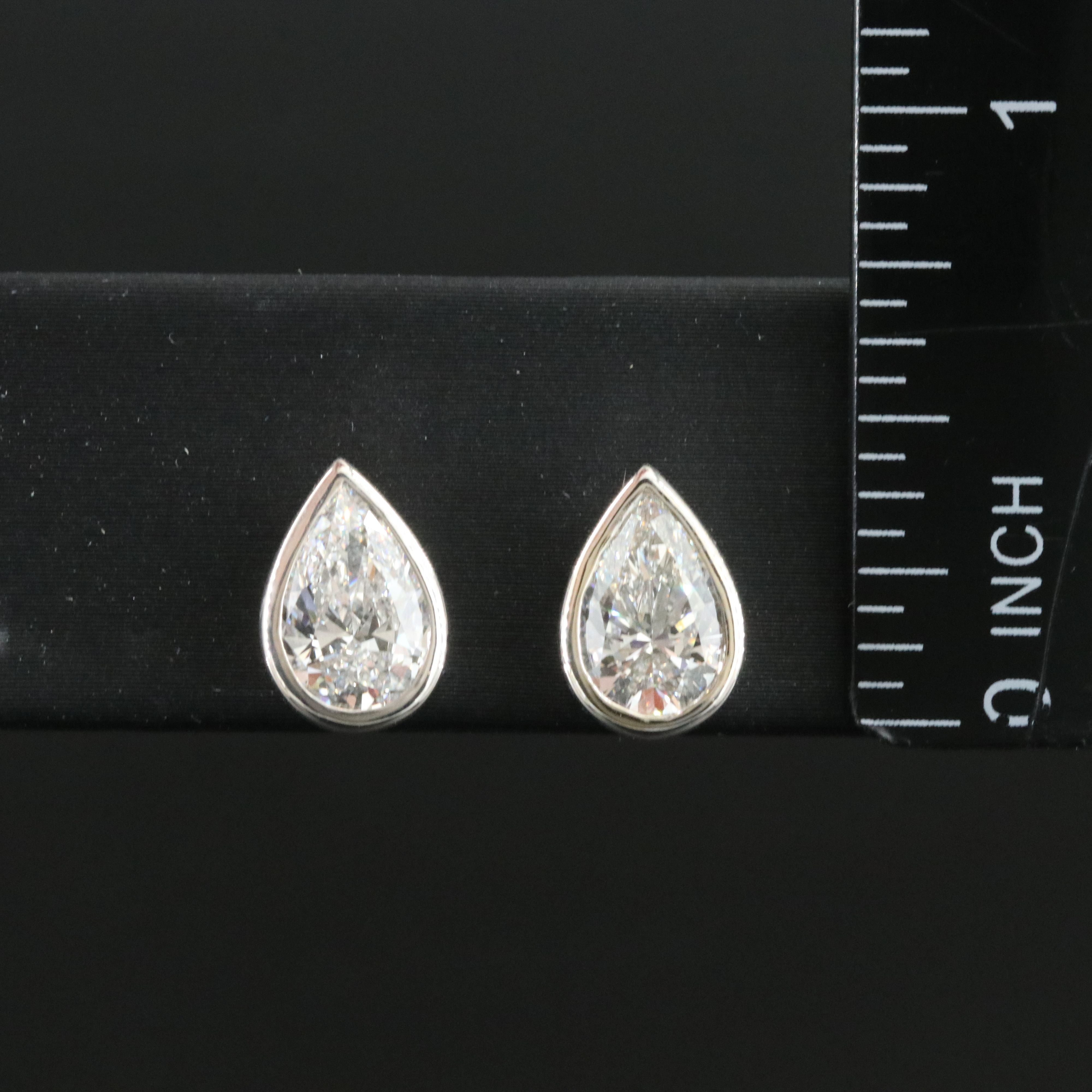 14K 2.68 CTW Lab Grown Diamond Stud Earrings with IGI Reports