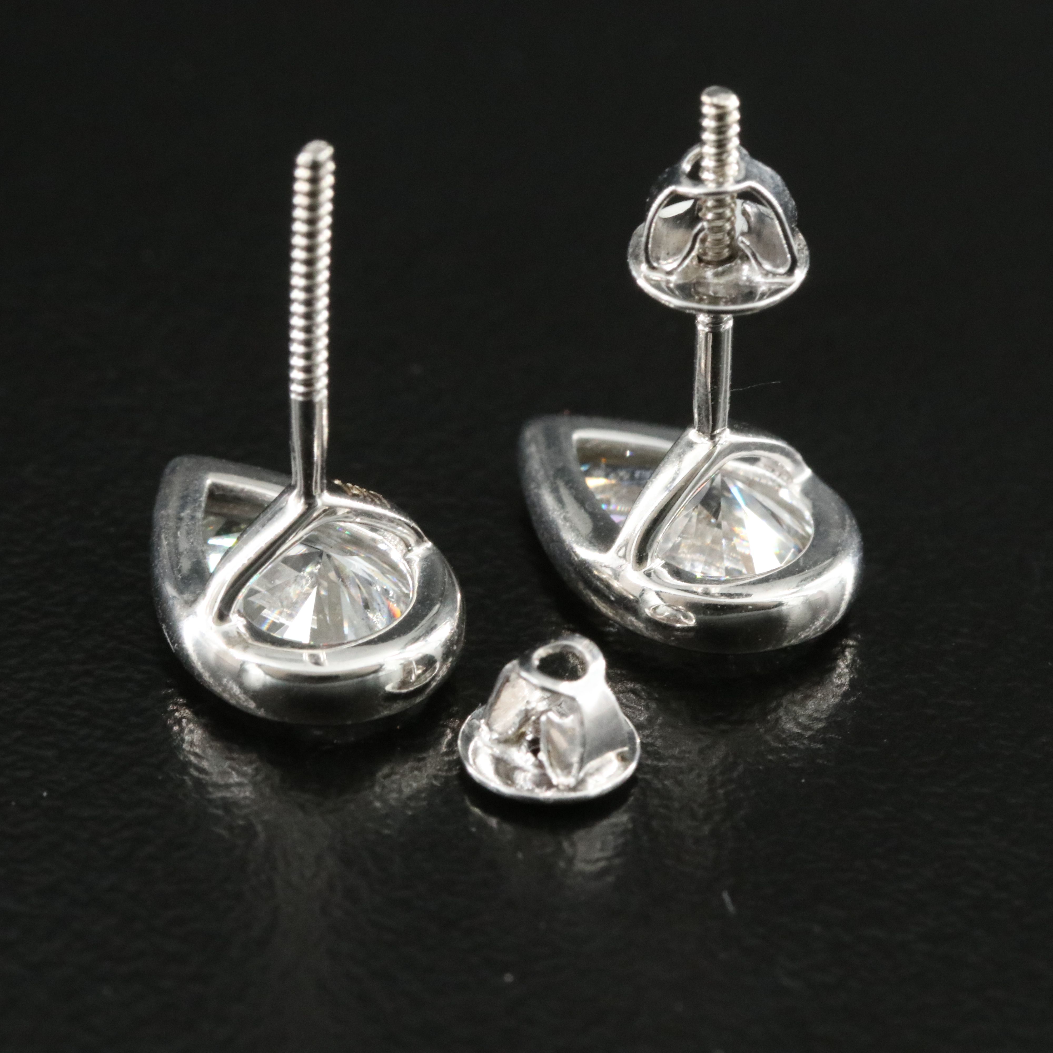 14K 2.68 CTW Lab Grown Diamond Stud Earrings with IGI Reports