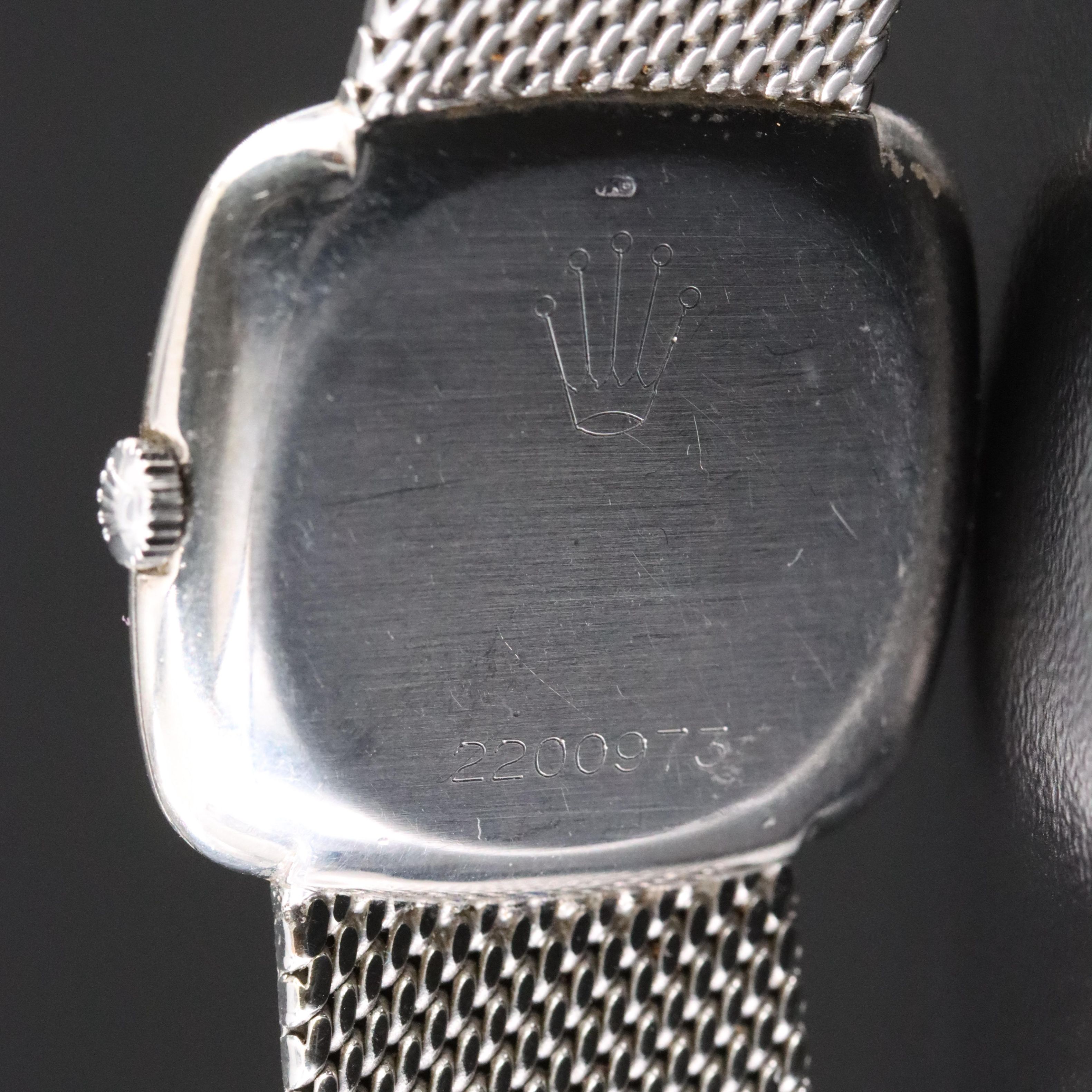 Vintage Rolex Cellini 18K White Gold 26mm Manual-Wind Watch ref. 3825 c.1970