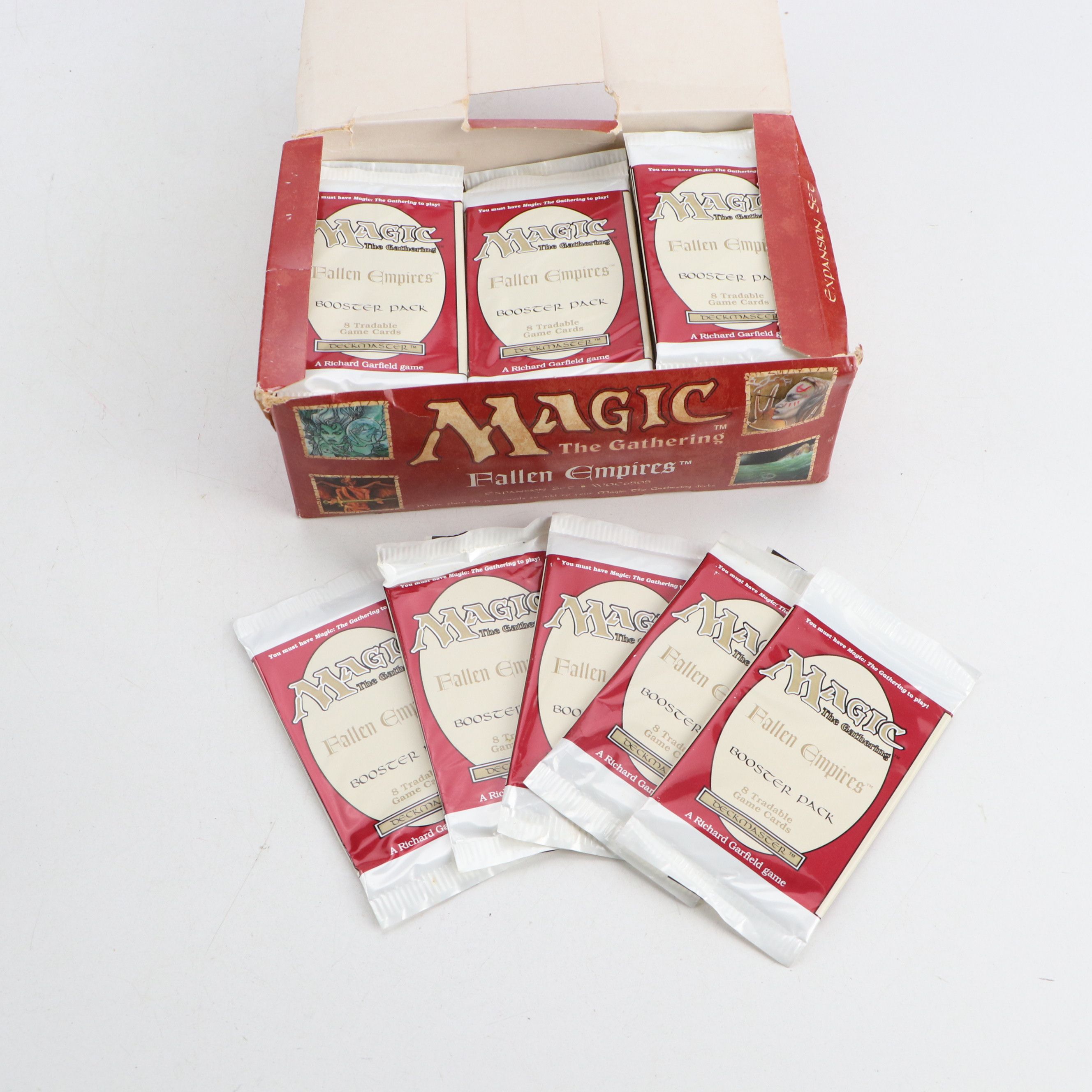 Magic: The Gathering Fallen Empires Sealed Trading Card Packs with Original Box