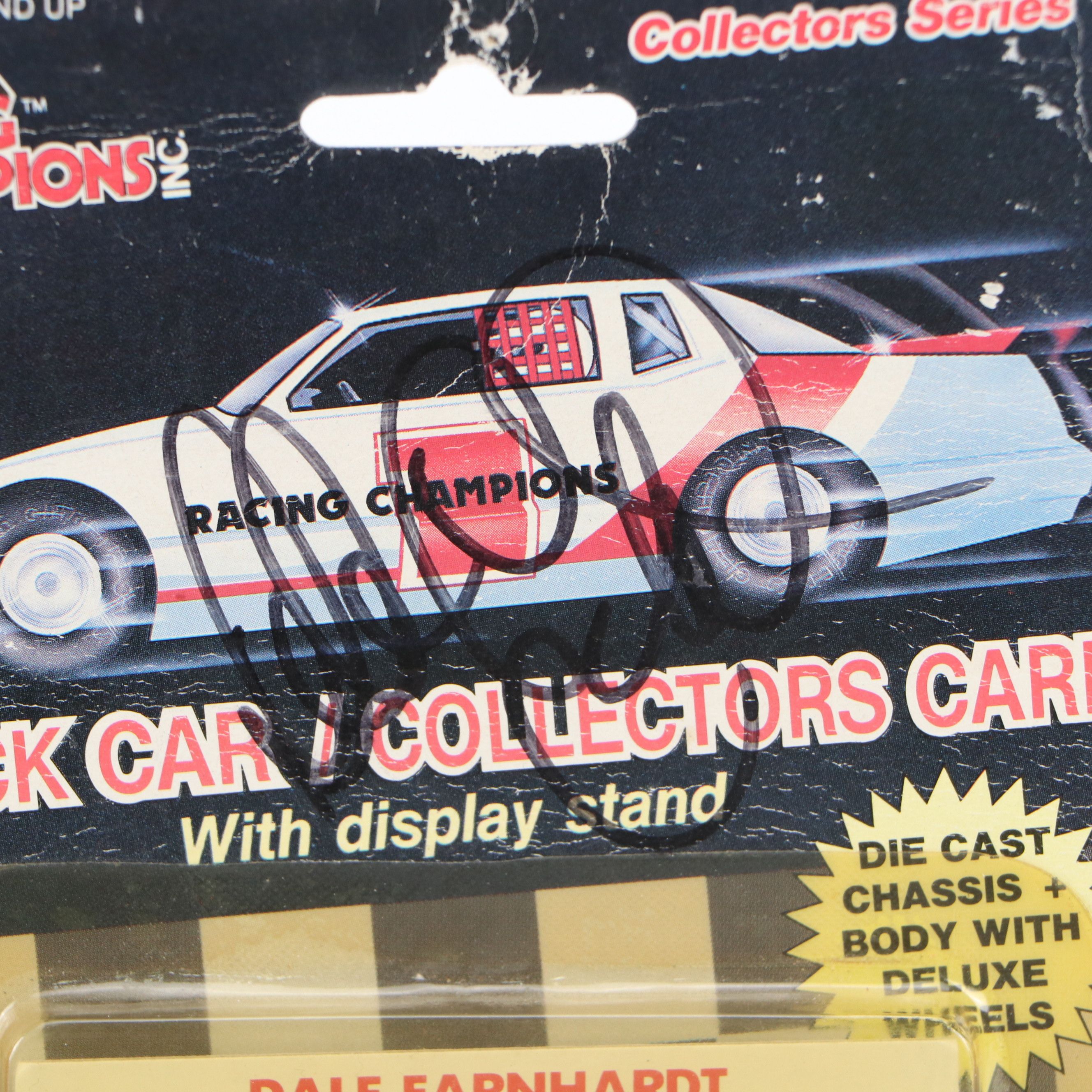 Dale Earnhardt Sr. Signed Racing Champions & Revell Diecast Car Packaging, JSA