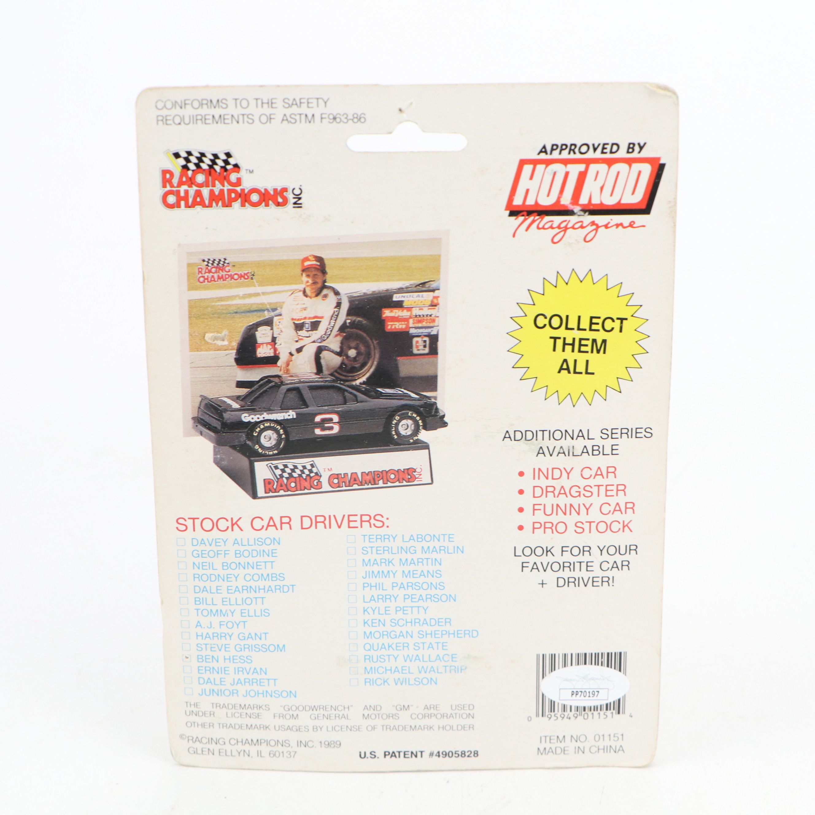 Dale Earnhardt Sr. Signed Racing Champions & Revell Diecast Car Packaging, JSA