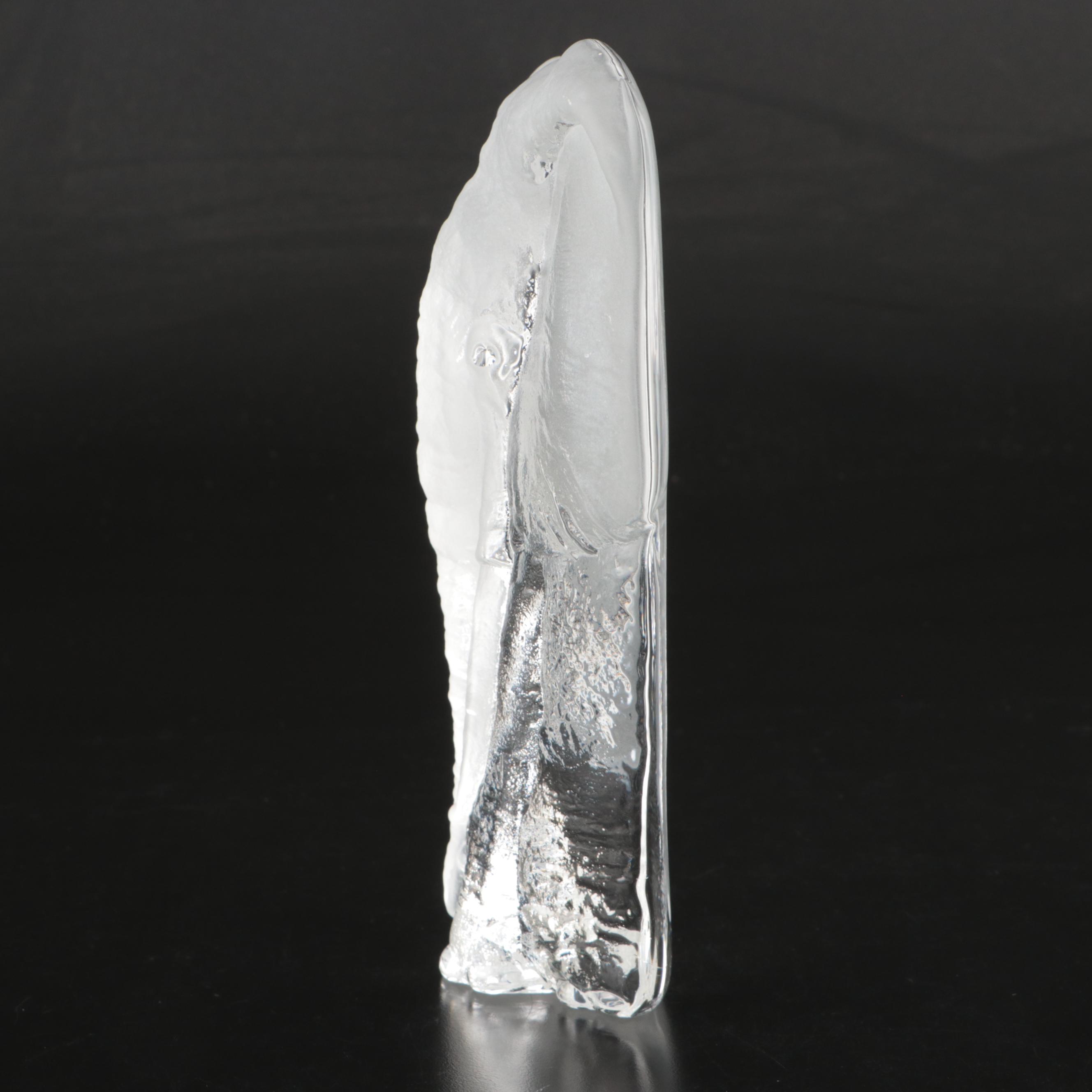 Mats Jonasson Crystal "Elephant" Figure