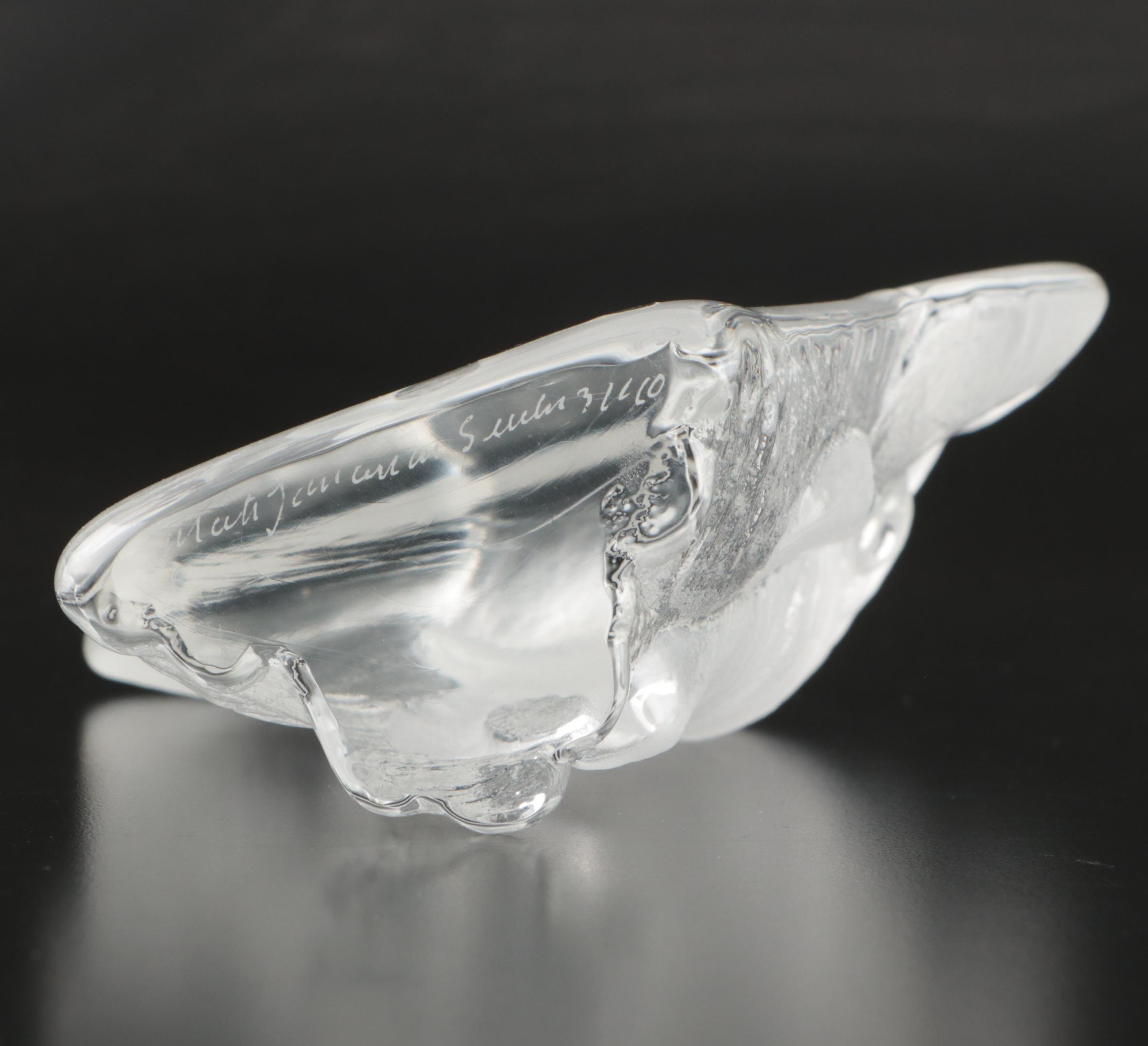 Mats Jonasson Crystal "Elephant" Figure