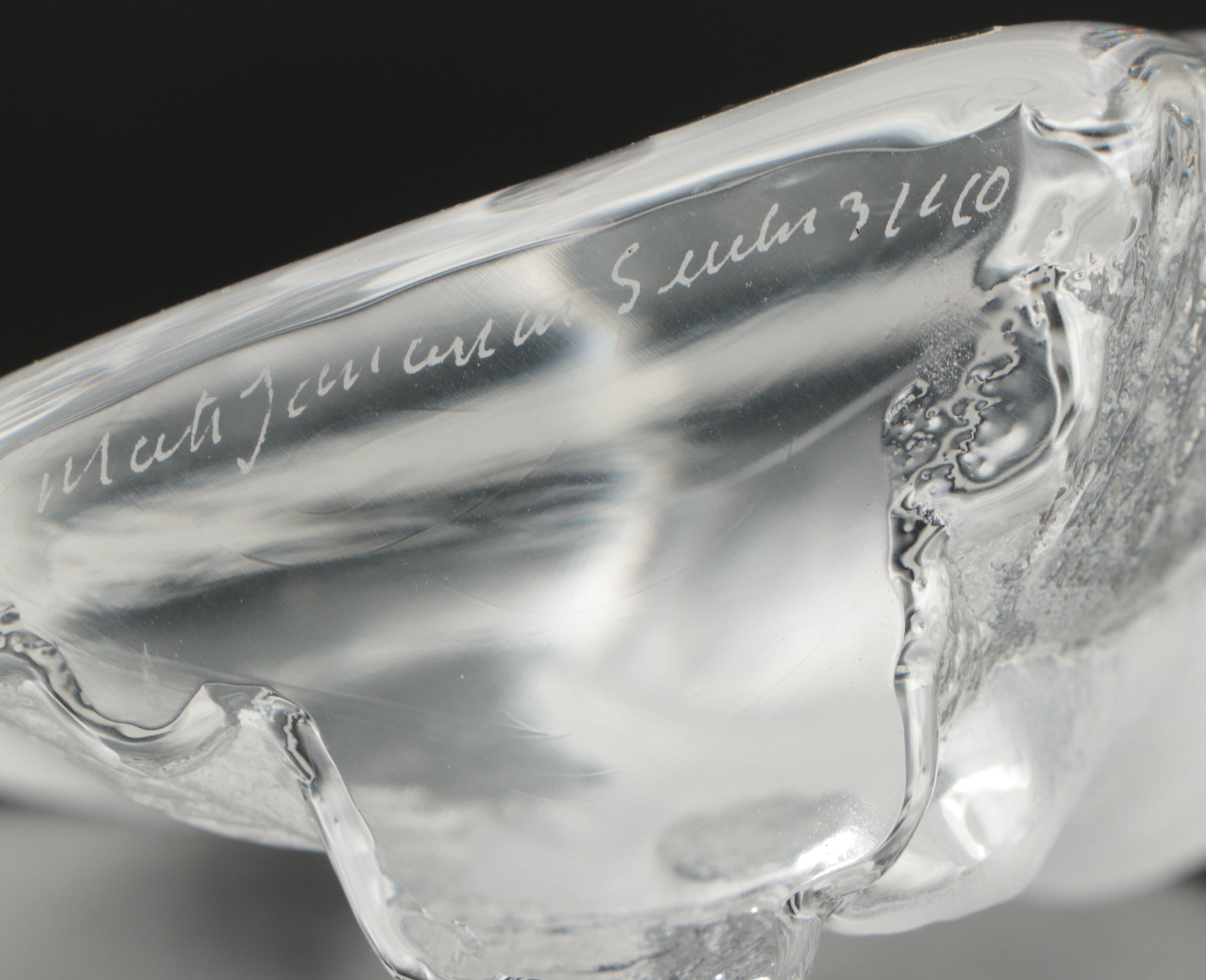 Mats Jonasson Crystal "Elephant" Figure