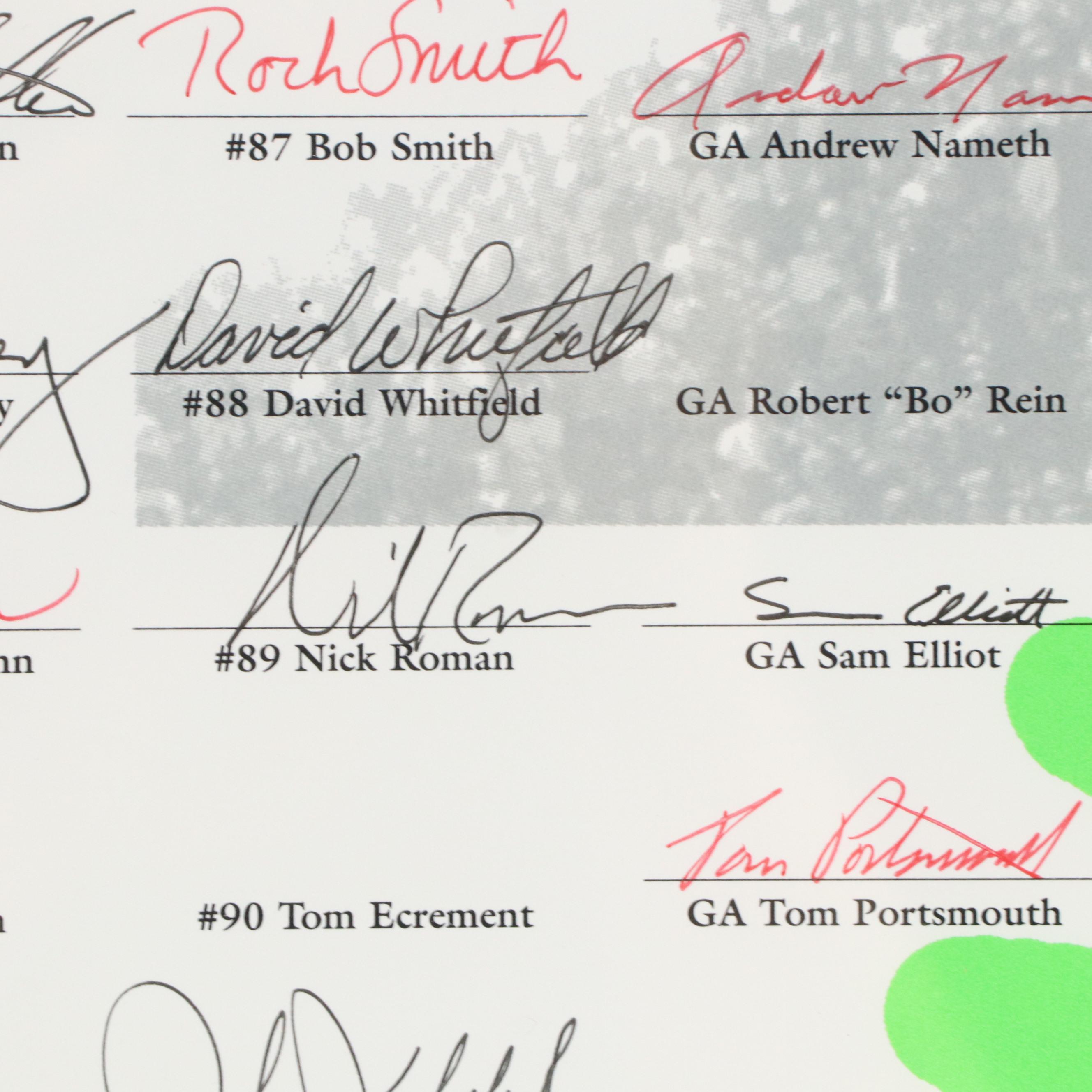 1968 Ohio State Buckeyes Football Team Signed Print with Jack Tatum and More