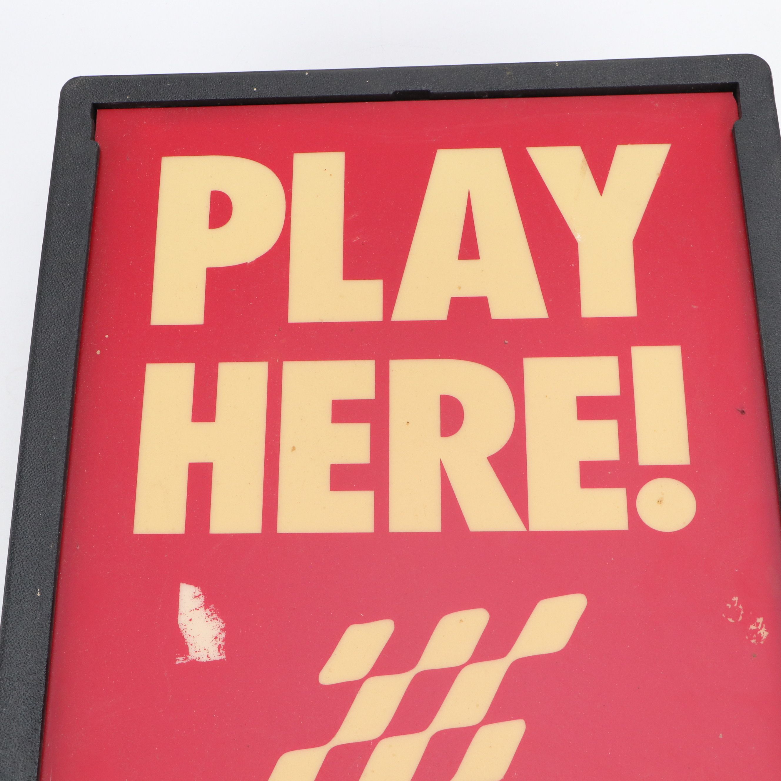 Hoosier Lottery "Play Here!" Illuminated Advertising Sign