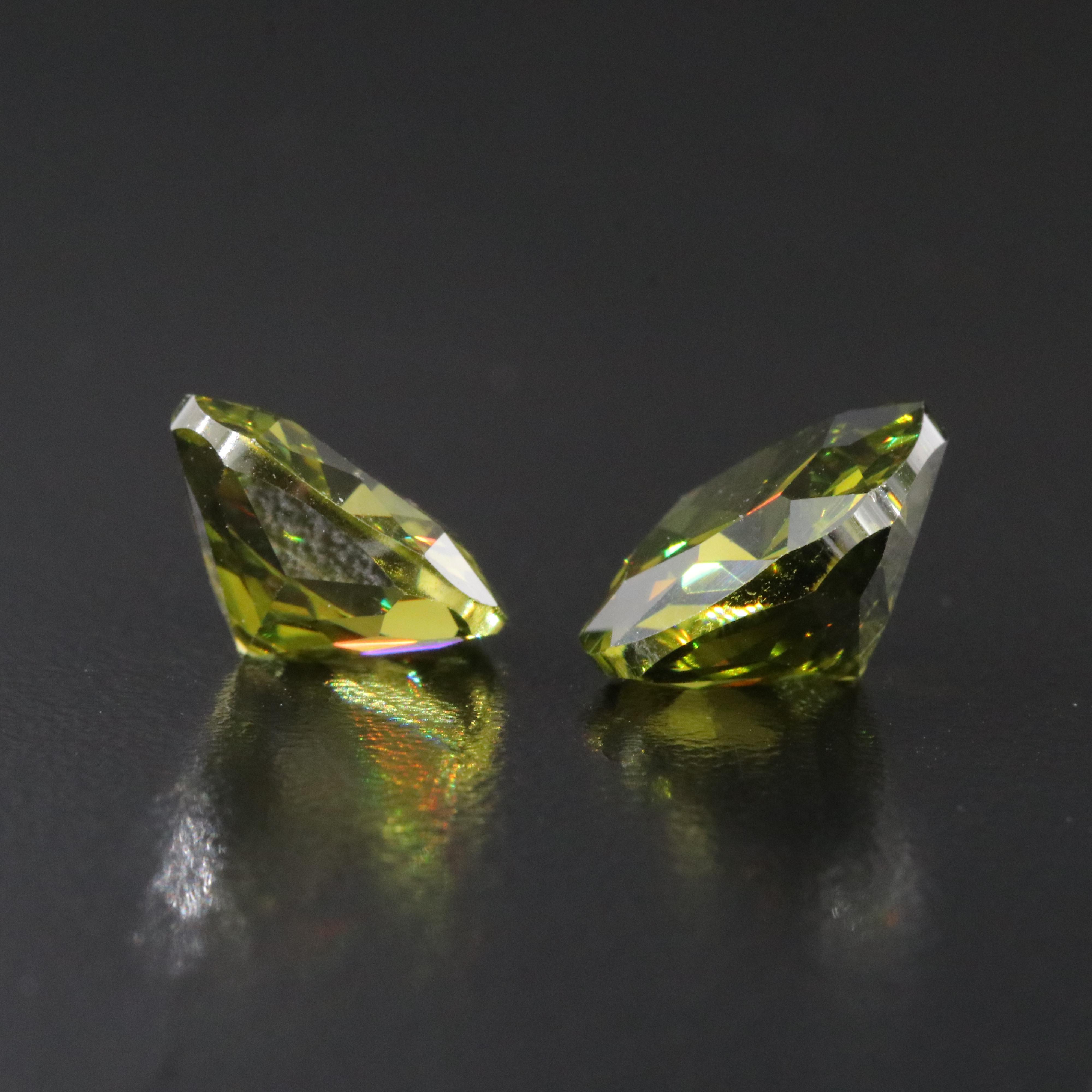 Loose 24.77 CTW CZ Pair