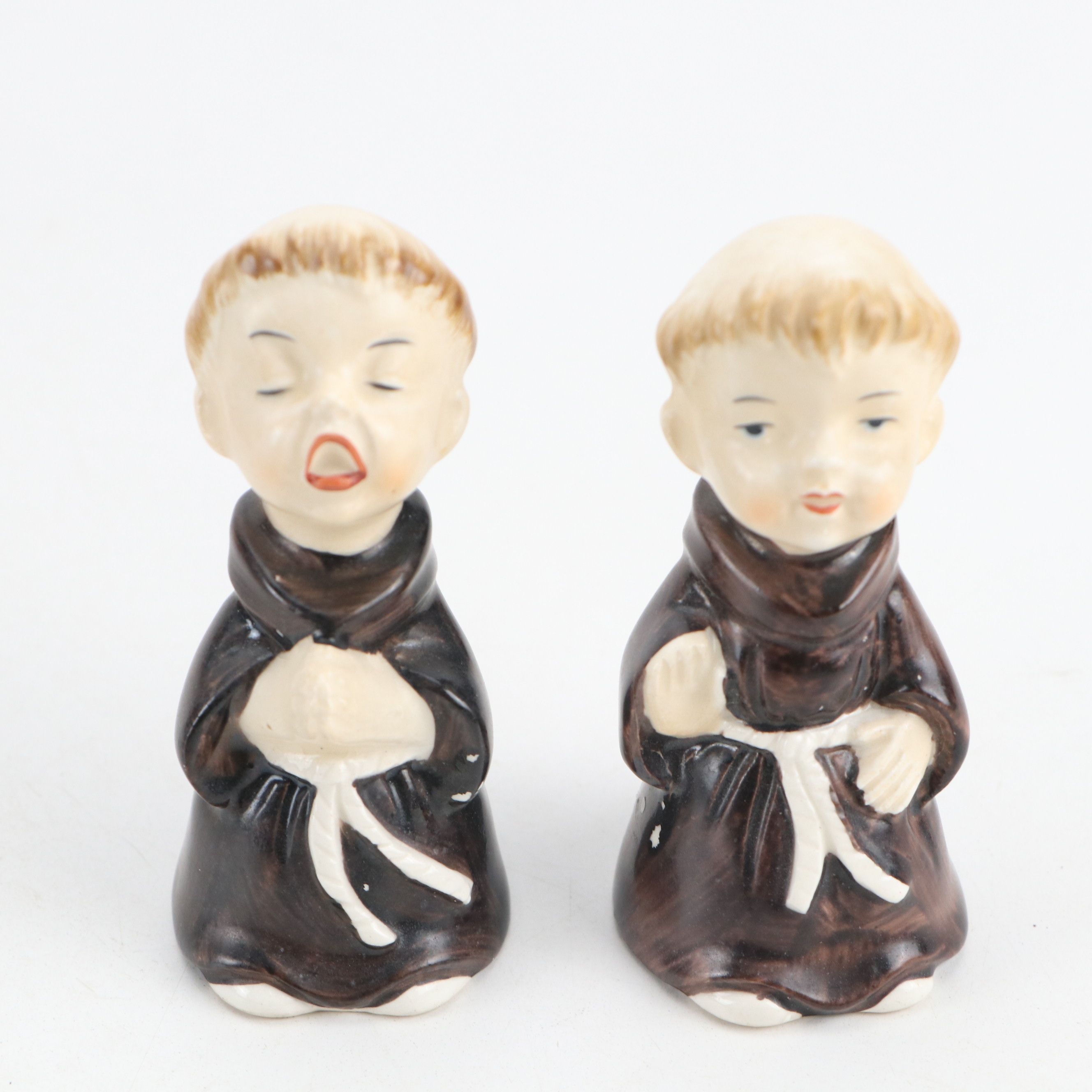 Pair of Sanmyro Porcelain Shakers with Napcoware and More Porcelain Figurines